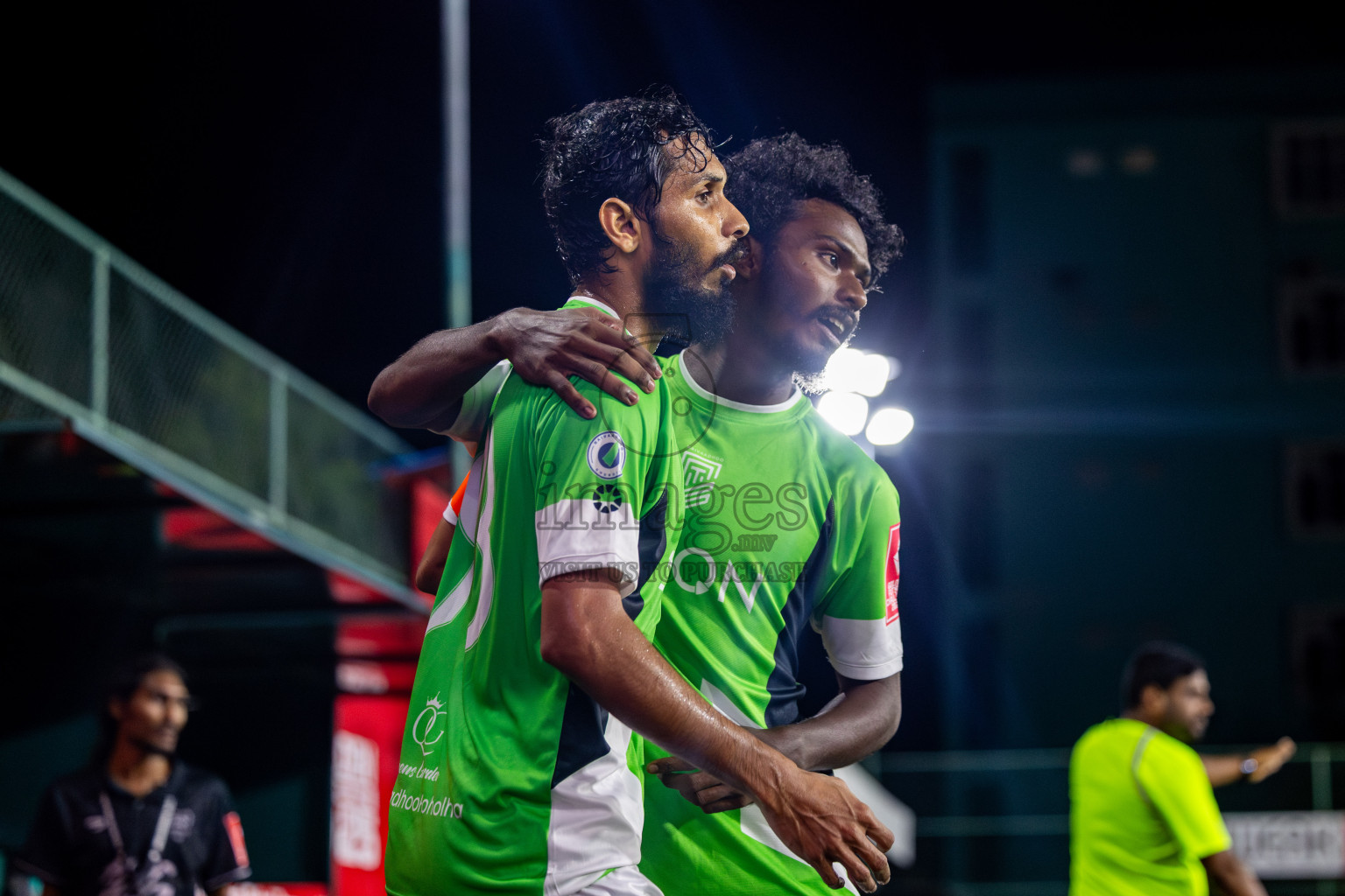 HDh Naivaadhoo vs HDh Makunudhoo in Atoll Round Semi-Final on Day 23 of Golden Futsal Challenge 2025 was held on Monday , 27th January 2025, in Hulhumale', Maldives. Photos: Nausham Waheed / images.mv