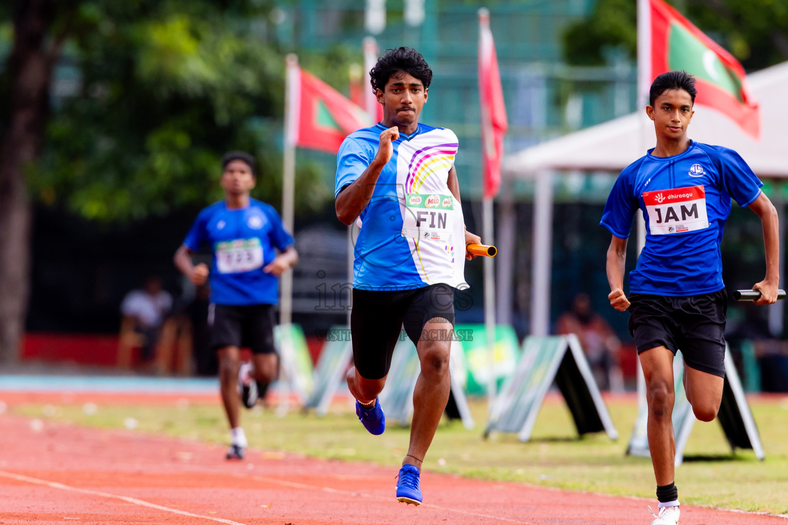 Day 6 of Inter-school Athletics Championship 2025 held in Ekuveni Synthetic Track, Male', Maldives on Sunday, 12th October 2025. Photos by: Nausham Waheed / Images.mv