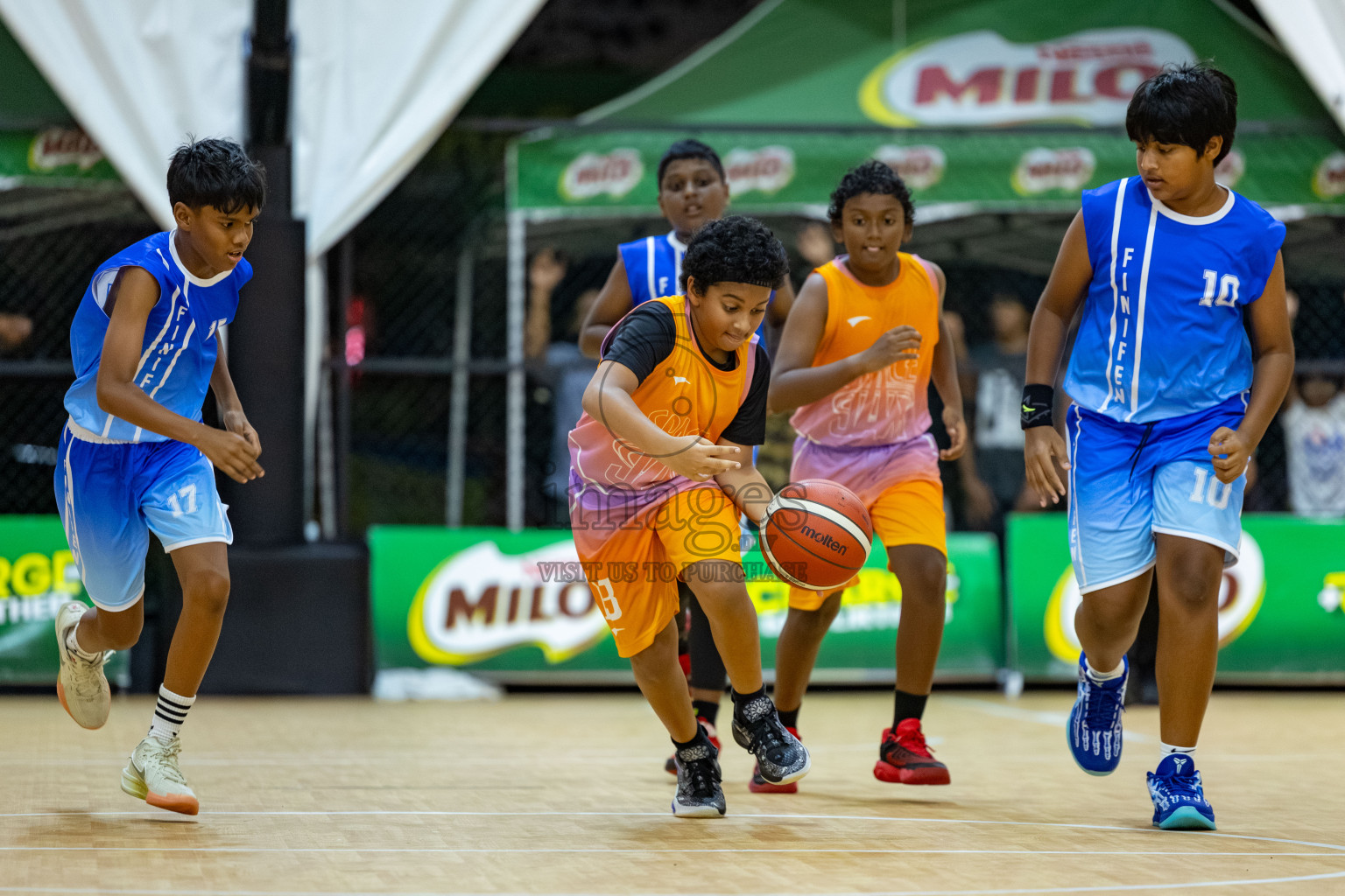 Milo 5 x 5 Junior Challenge 2025 - Basketball tournament held in Basketball Training Center, Male', Maldives on Thursday, 09th October 2025. 
Photo by: Hassan Simah / Images.mv