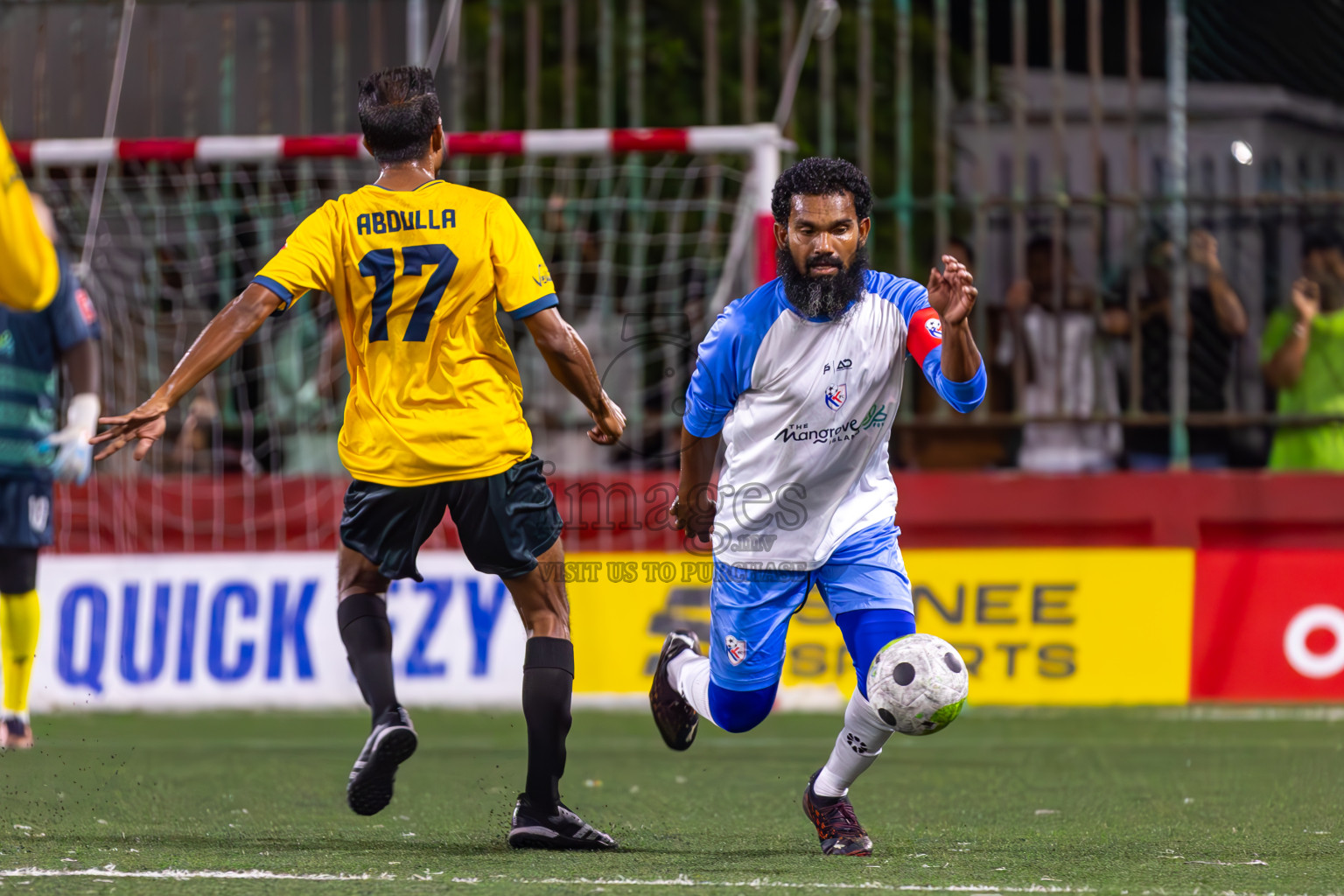 N Kendhikulhudhoo vs N Velidhoo in Day 11 of Golden Futsal Challenge 2024 was held on Thursday, 25th January 2024, in Hulhumale', Maldives
Photos: Ismail Thoriq / images.mv