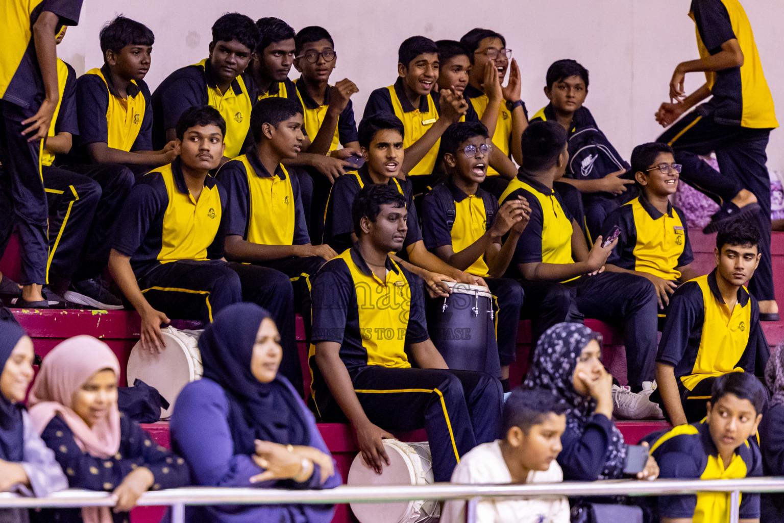 Day 12 of 25th Inter-School Netball Tournament was held in Social Center at Male', Maldives on Thursday, 22nd August 2024. Photos: Nausham Waheed / images.mv