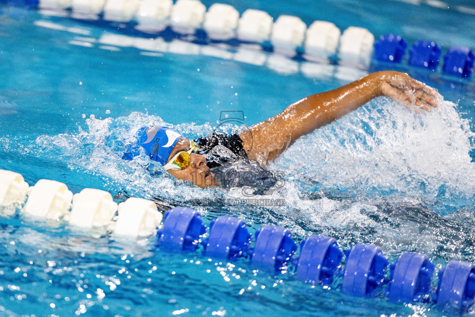 Day 5 of National Swimming Competition 2024 held in Hulhumale', Maldives on Tuesday, 17th December 2024. Photos: Hassan Simah / images.mv