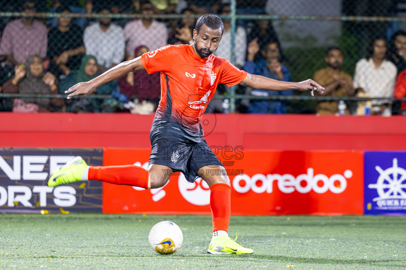 L Gan vs L Mundoo in Atoll Round Final on Day 22 of Golden Futsal Challenge 2025 was held on Sunday , 26th January 2025, in Hulhumale', Maldives.
Photos: Ismail Thoriq / images.mv