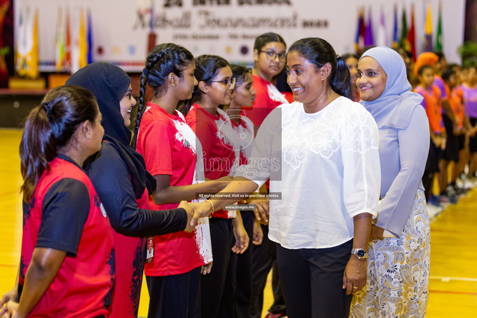 Final of 24th Interschool Netball Tournament 2023 was held in Social Center, Male', Maldives on 7th November 2023. Photos: Nausham Waheed / images.mv