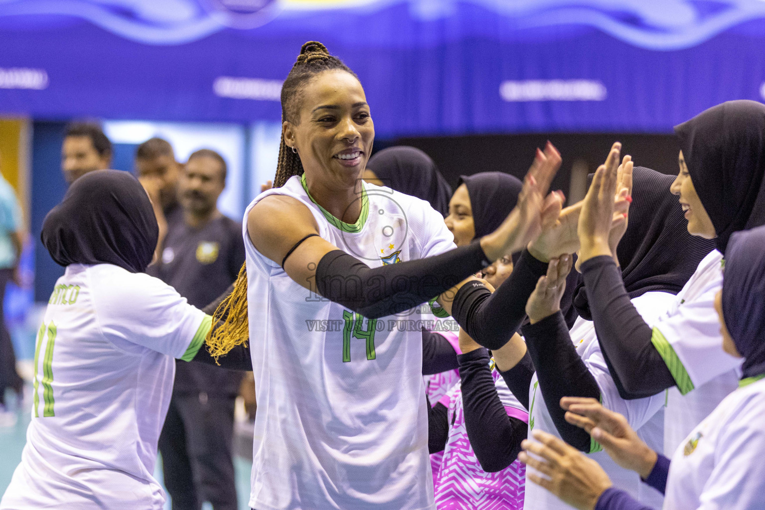 Final of Women's Division of Volleyball Association Cup 2023 held in Male', Maldives on Monday, 25th December 2023 at Social Center Indoor Hall Photos By: Nausham Waheed /images.mv