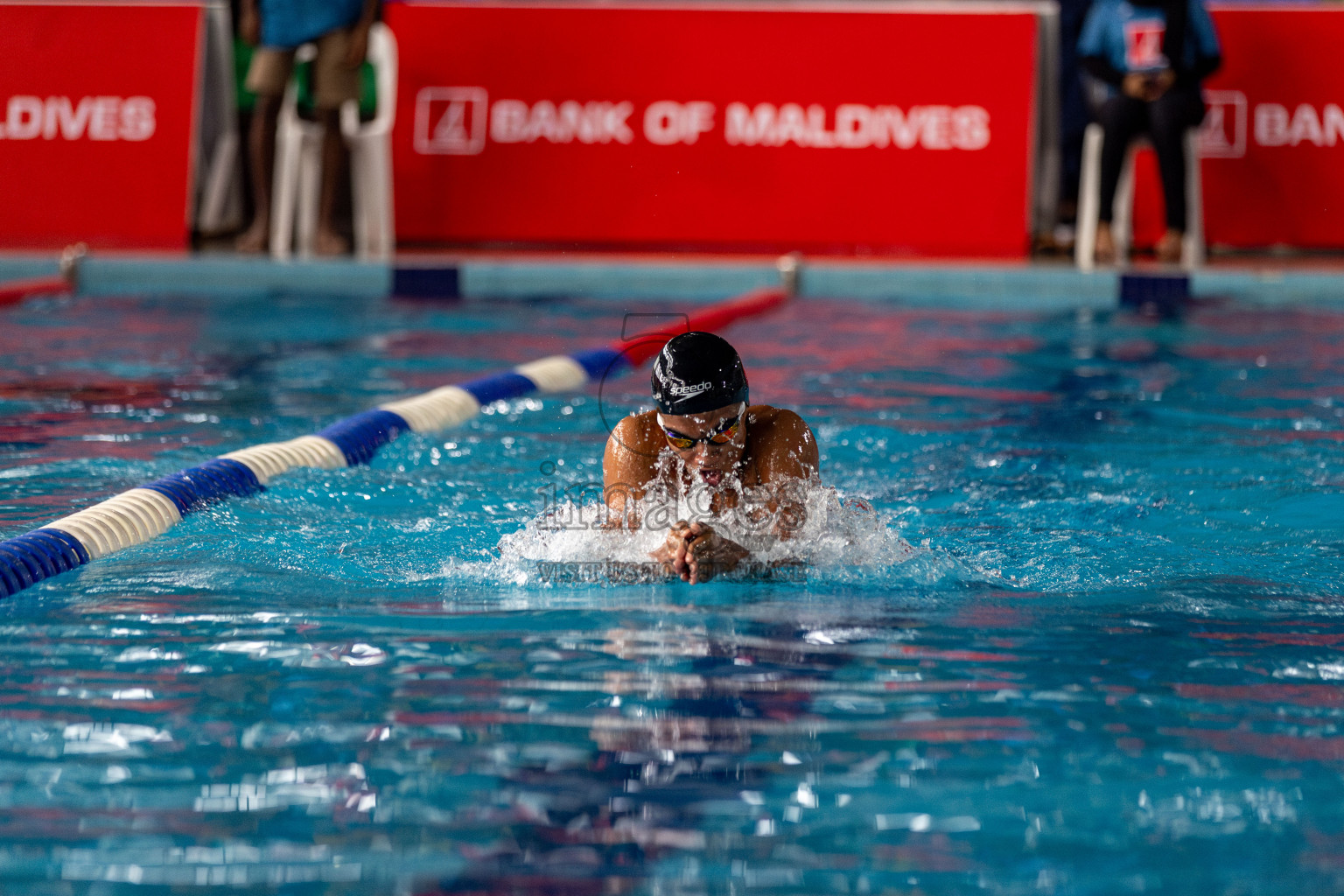 Day 3 of National Swimming Competition 2024 held in Hulhumale', Maldives on Sunday, 15th December 2024. Photos: Hassan Simah / images.mv