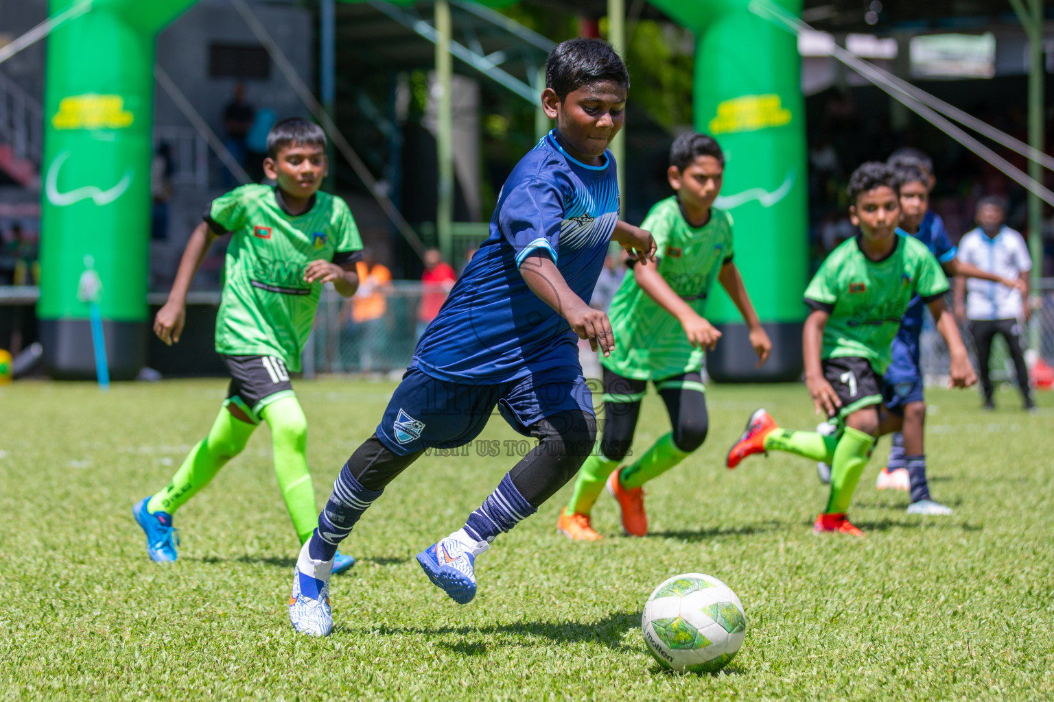 Day 1 of Under 10 MILO Academy Championship 2024 was held at National Stadium in Male', Maldives on Friday, 26th April 2024. Photos: Mohamed Mahfooz Moosa / images.mv