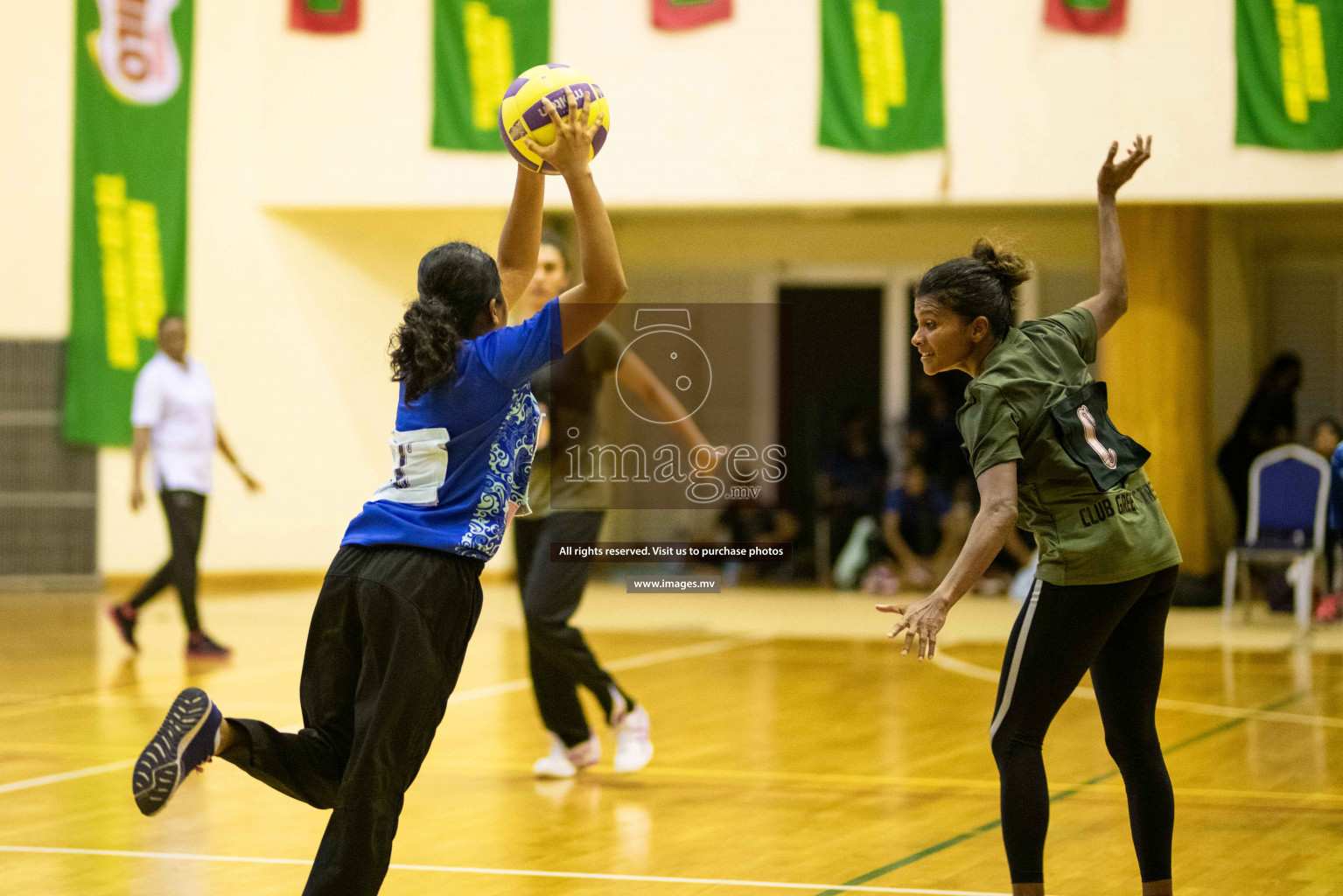 Green Streets vs Mahibadhoo Sports Club in the Semi Finals of Milo National Netball Tournament 2021 held on 3 December 2021 in Male', Maldives, Photos by Maanish