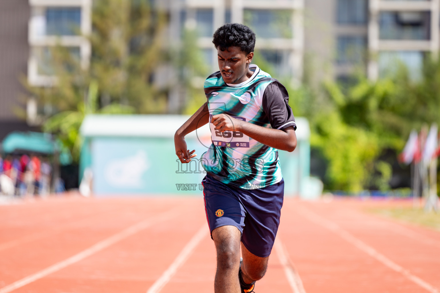 Day 2 of MWSC Interschool Athletics Championships 2024 held in Hulhumale Running Track, Hulhumale, Maldives on Sunday, 10th November 2024. 
Photos by:  Hassan Simah / Images.mv