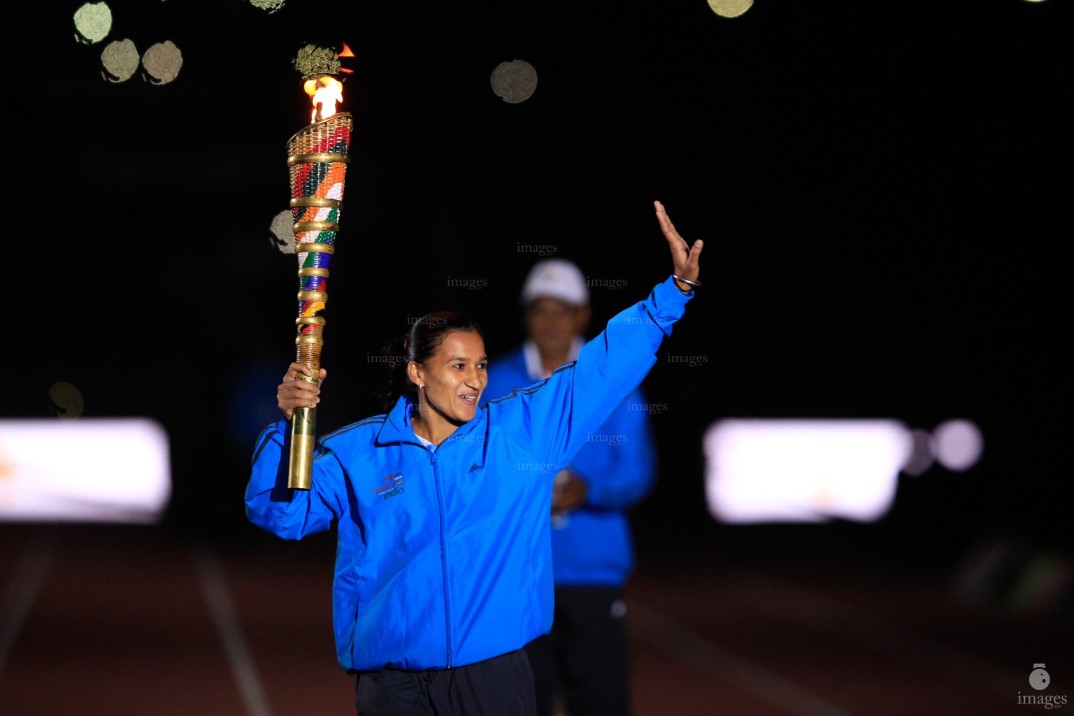 Opening ceremony of the 12th South Asian Games held in Guwahati, India, Friday, February. 05, 2016.   (Images.mv Photo/ Hussain Sinan).