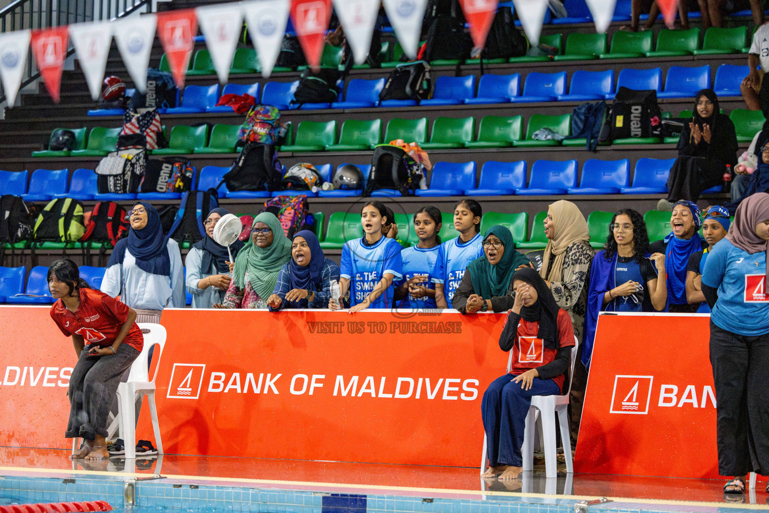 Day 4 of National Swimming Competition 2024 held in Hulhumale', Maldives on Monday, 16th December 2024. 
Photos: Hassan Simah / images.mv