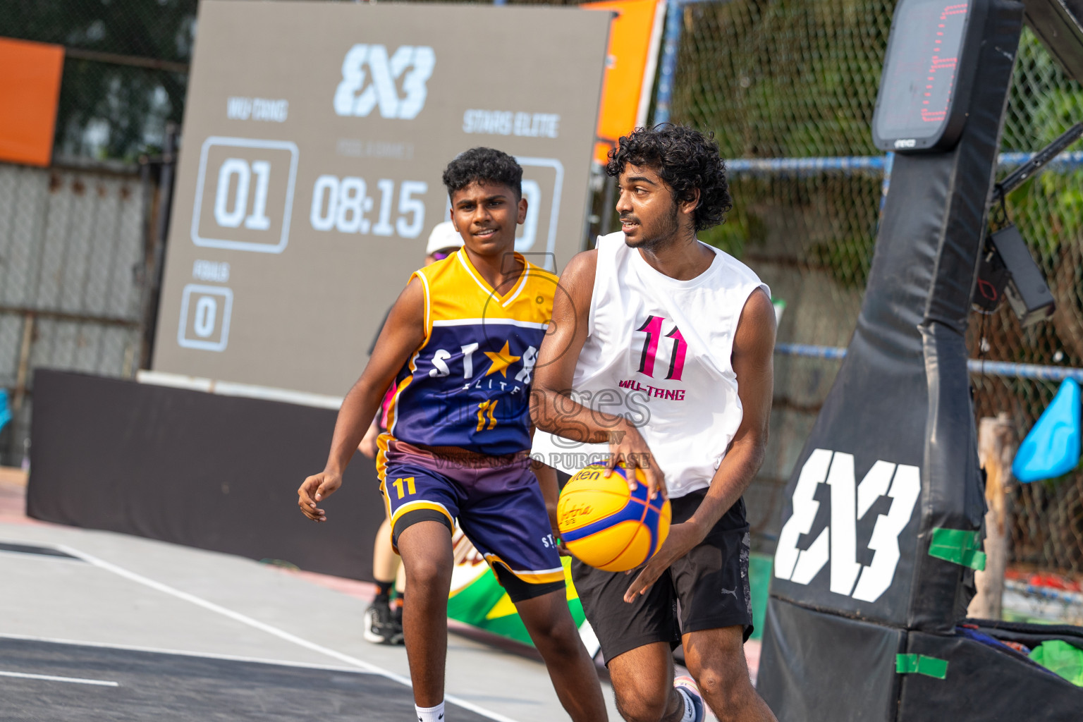 Day 1 of MILO Ramadan 3x3 Challenge 2024 was held in Ekuveni Outdoor Basketball Court at Male', Maldives on Tuesday, 12th March 2024. 
Photos: Ismail Thoriq / images.mv