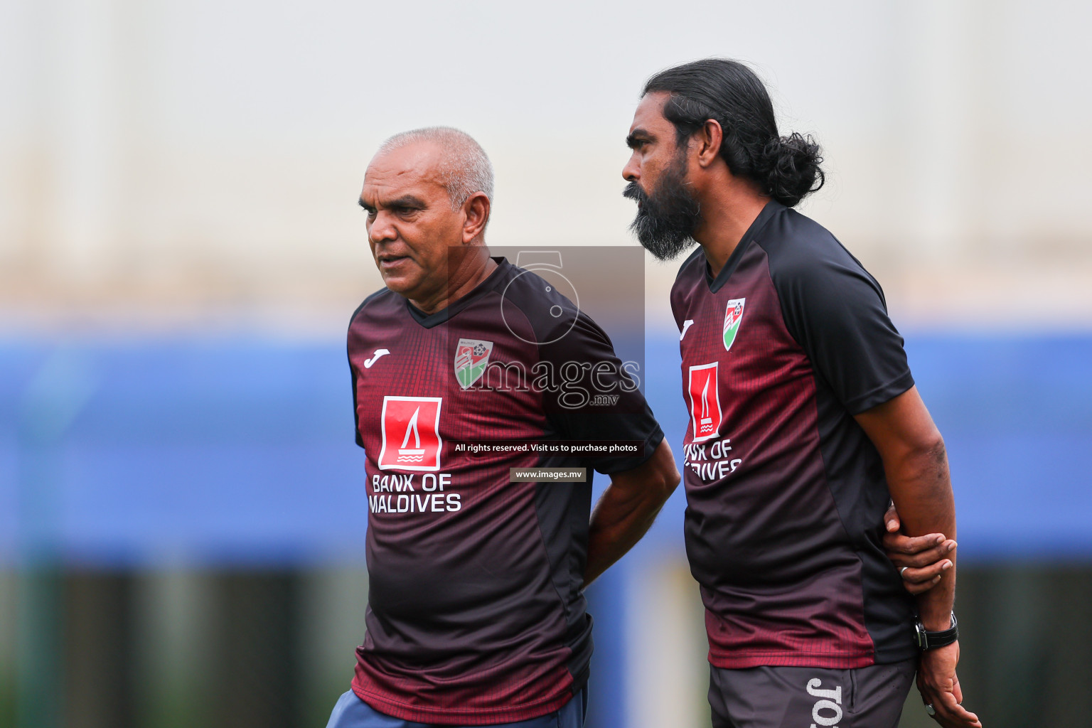 Maldives Practice Sessions on 26 June 2023 before their match in Bangabandhu SAFF Championship 2023 held in Bengaluru Football Ground