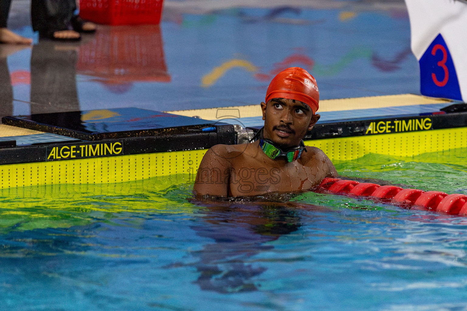 Day 2 of National Swimming Competition 2024 held in Hulhumale', Maldives on Saturday, 14th December 2024. Photos: Hassan Simah / images.mv