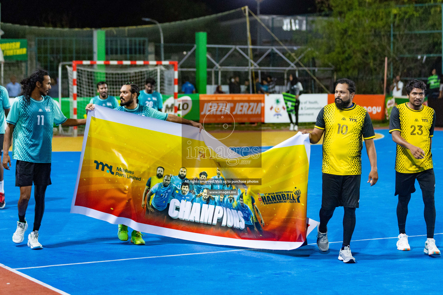 1st Division Final of 7th Inter-Office/Company Handball Tournament 2023, held in Handball ground, Male', Maldives on Monday, 24th October 2023 Photos: Nausham Waheed/ Images.mv