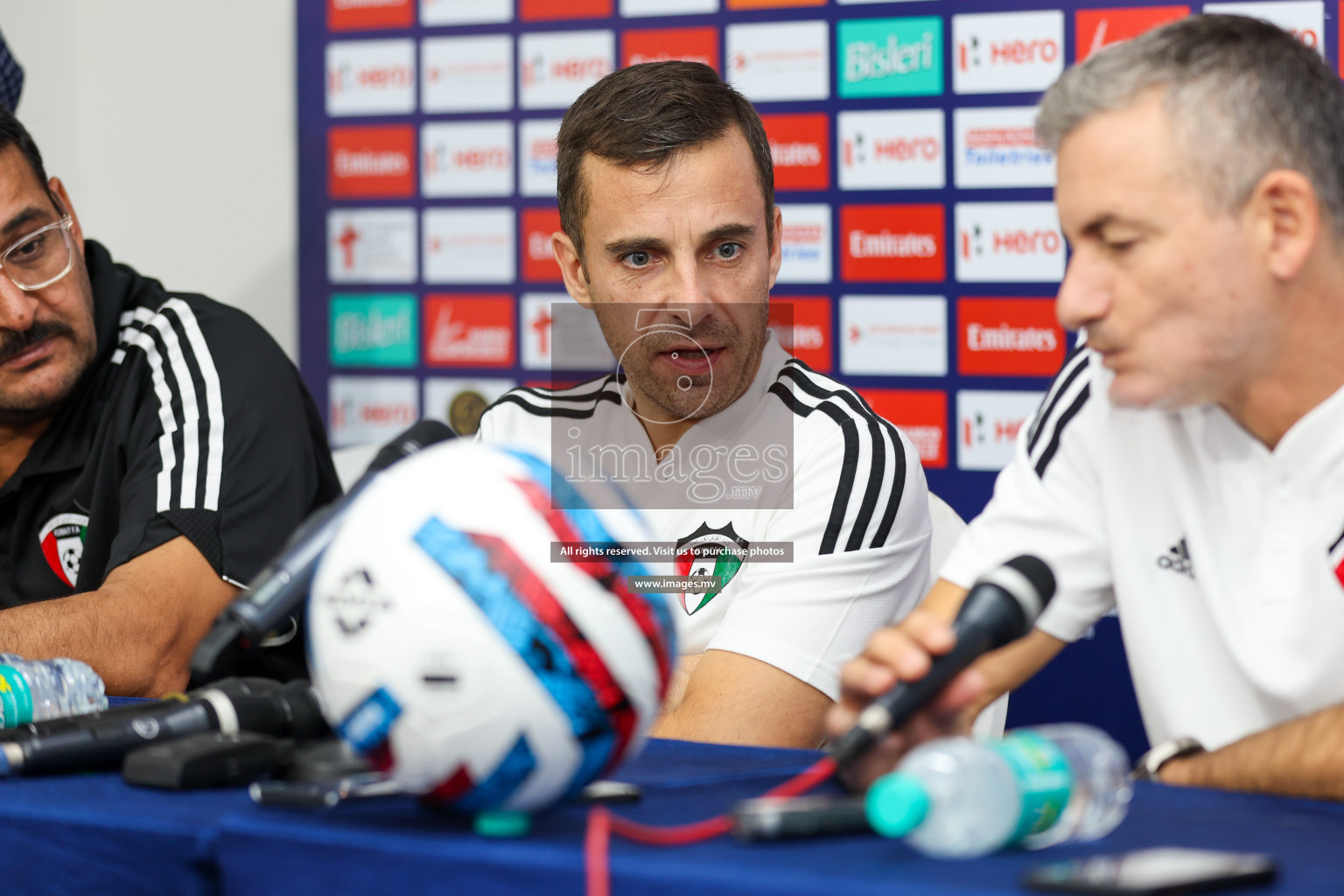 Saff Championship Final Pre-match press conference held in Sree Kanteerava Stadium, Bengaluru, India, on Monday, 3rd July 2023. Photos: Nausham Waheed / images.mv