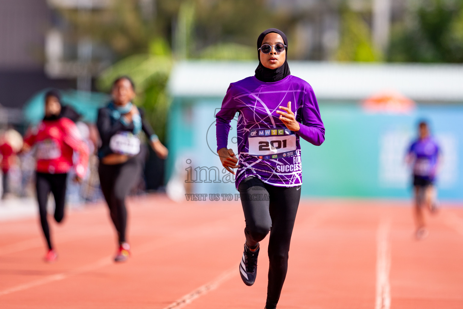 Day 3 of MWSC Interschool Athletics Championships 2024 held in Hulhumale Running Track, Hulhumale, Maldives on Monday, 11th November 2024. 
Photos by: Hassan Simah / Images.mv