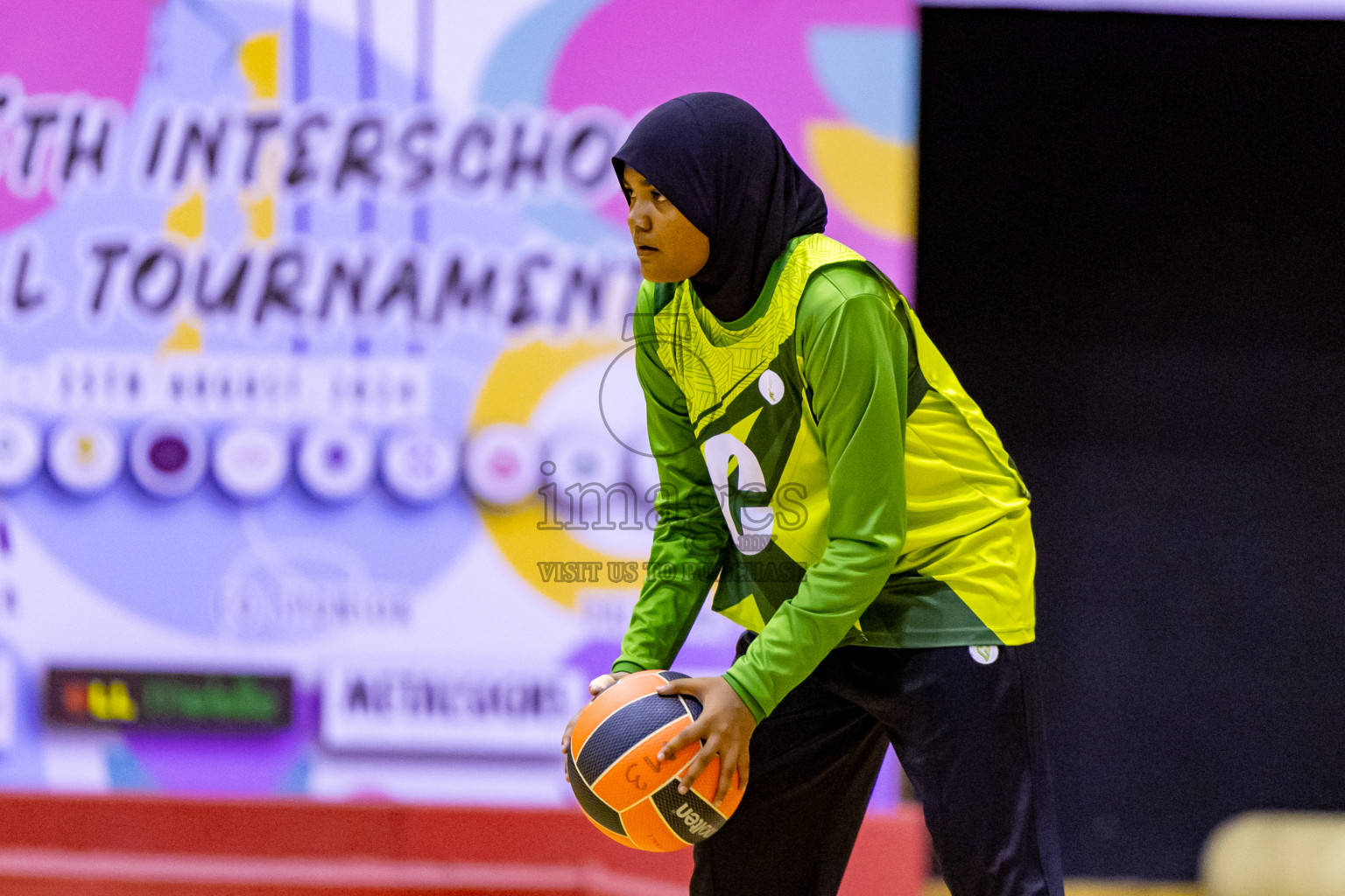 Day 12 of 25th Inter-School Netball Tournament was held in Social Center at Male', Maldives on Thursday, 22nd August 2024. Photos: Nausham Waheed / images.mv