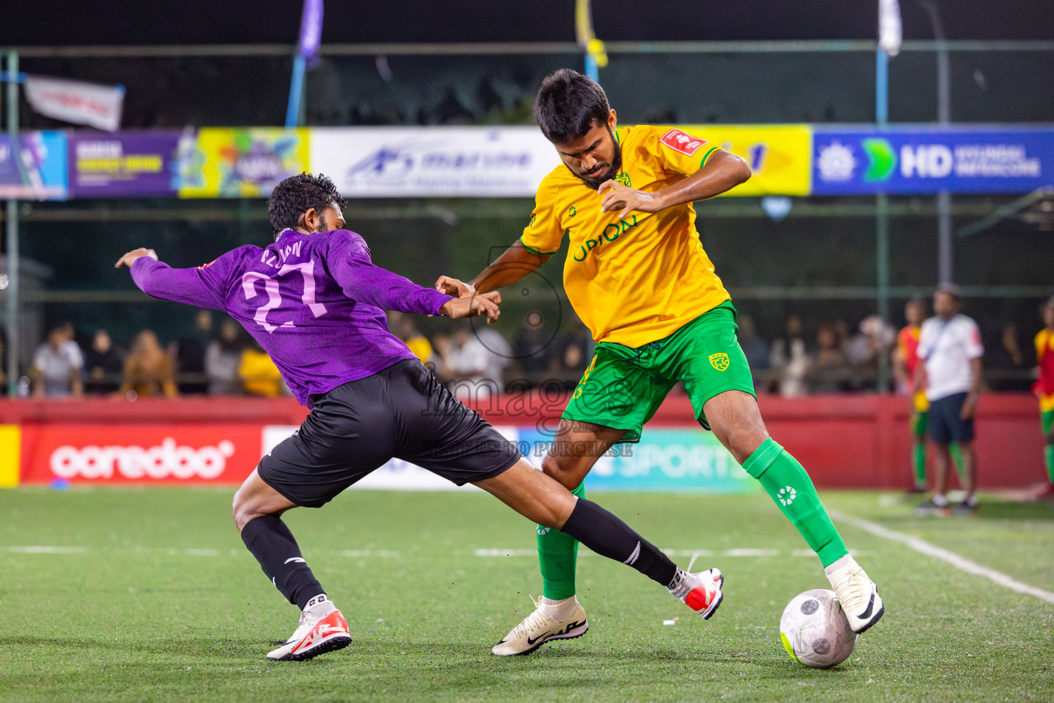 GDh Vaadhoo vs GA Kanduhulhudhoo on Day 33 of Golden Futsal Challenge 2024, held on Sunday, 18th February 2024, in Hulhumale', Maldives Photos: Mohamed Mahfooz Moosa / images.mv