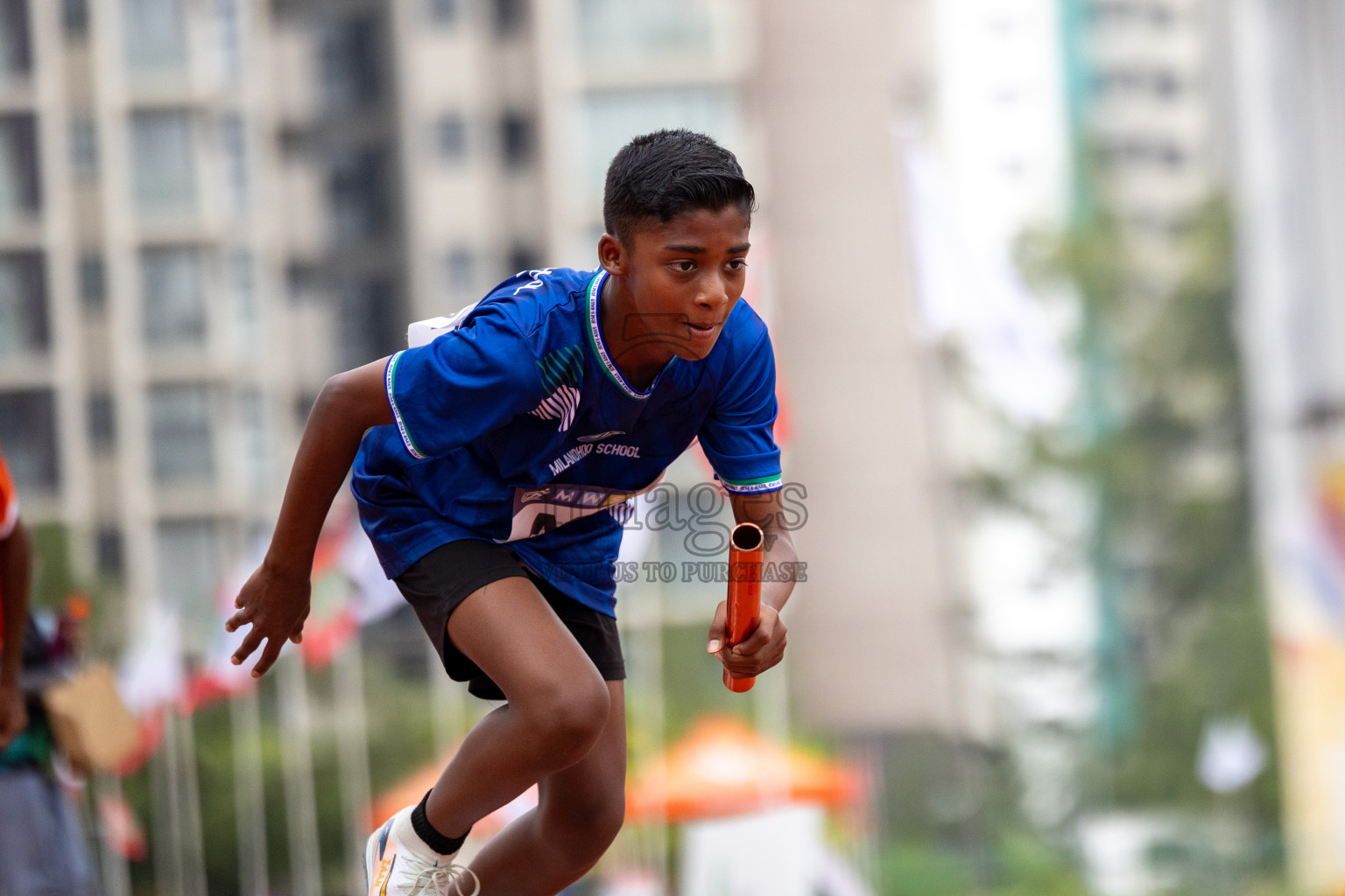 Day 6 of MWSC Interschool Athletics Championships 2024 held in Hulhumale Running Track, Hulhumale, Maldives on Thursday, 14th November 2024. Photos by: Ismail Thoriq / Images.mv