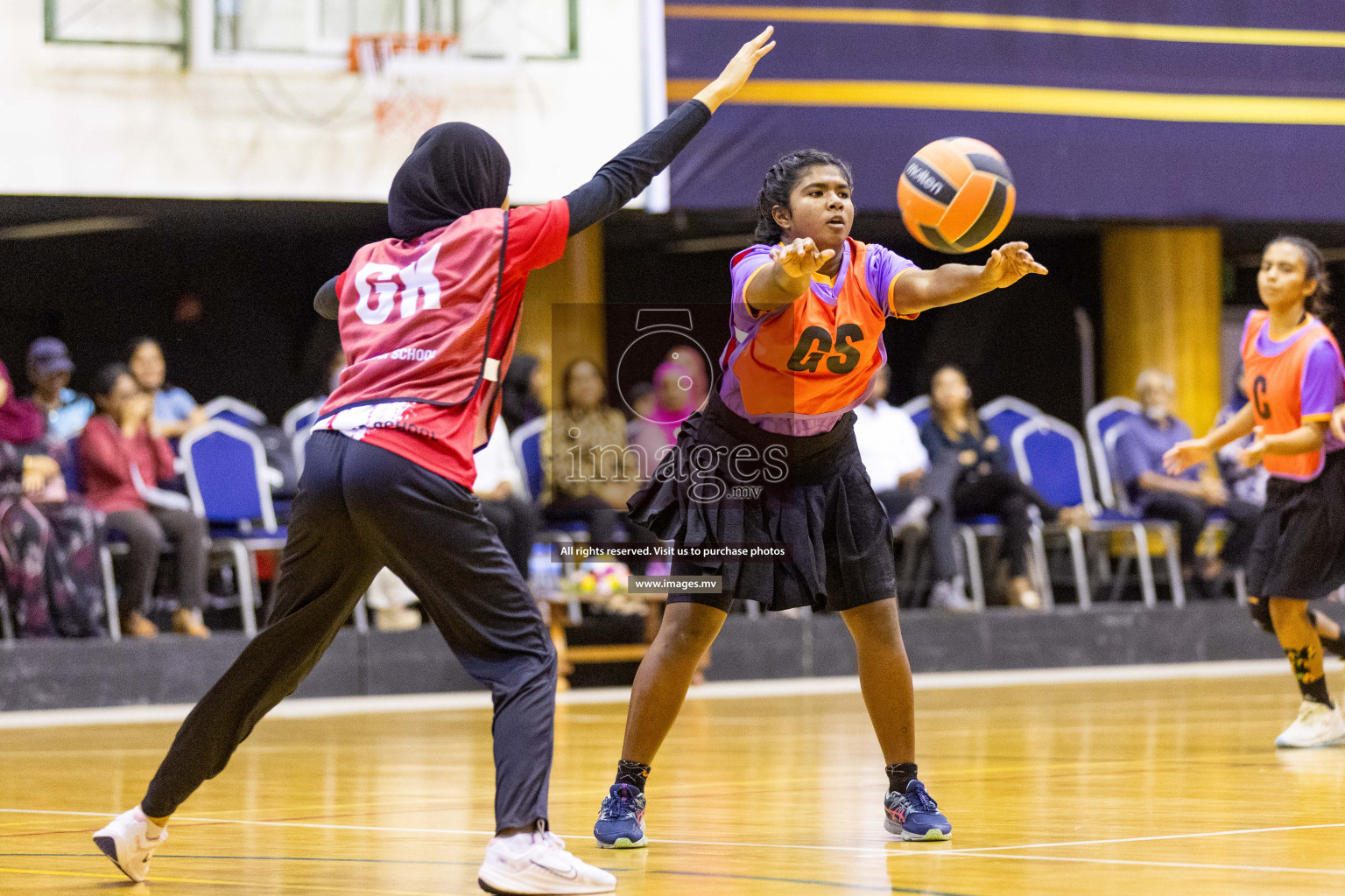 Final of 24th Interschool Netball Tournament 2023 was held in Social Center, Male', Maldives on 7th November 2023. Photos: Nausham Waheed / images.mv