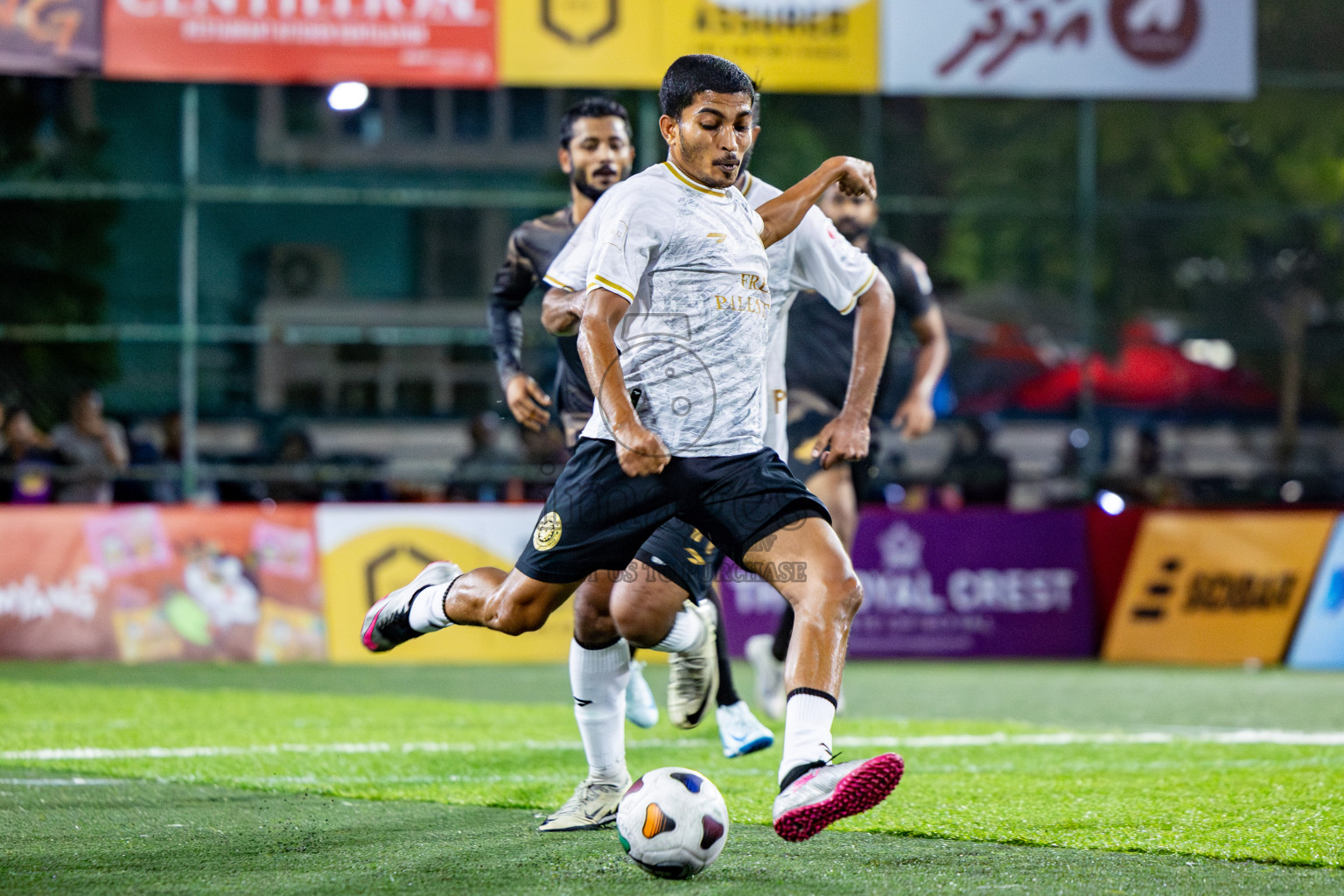 Prison Club vs Club AVSEC in Club Maldives Cup 2024 held in Rehendi Futsal Ground, Hulhumale', Maldives on Wednesday, 2nd October 2024. Photos: Nausham Waheed / images.mv