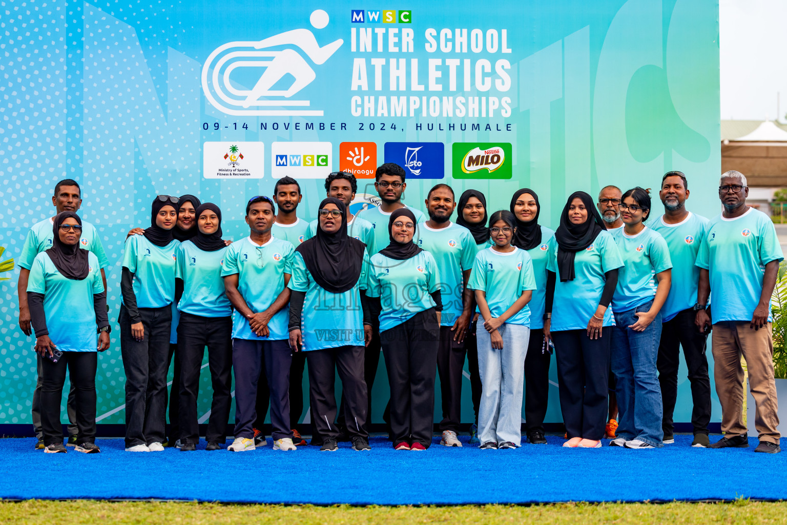 Day 6 of MWSC Interschool Athletics Championships 2024 held in Hulhumale Running Track, Hulhumale, Maldives on Thursday, 14th November 2024. Photos by: Nausham Waheed / Images.mv