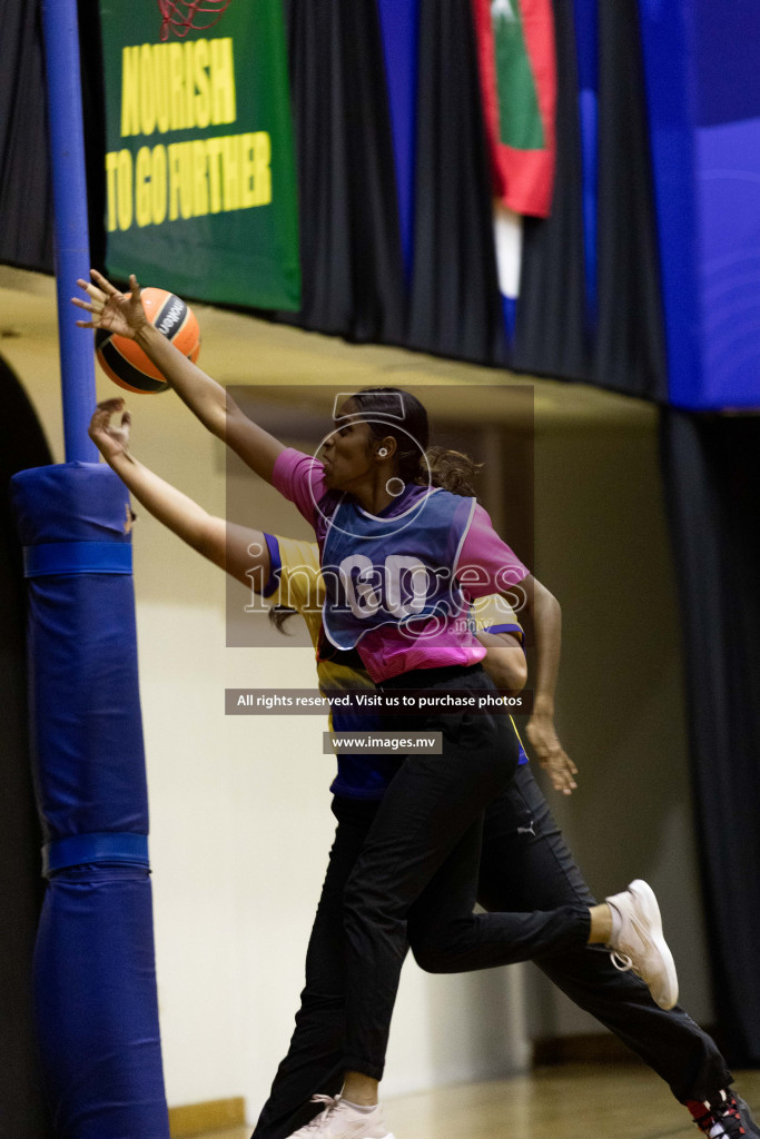 Sports Club Shinning Star vs Kulhudhuffushi in the Milo National Netball Tournament 2022 on 19 July 2022, held in Social Center, Male', Maldives. Photographer: Shuu / Images.mv