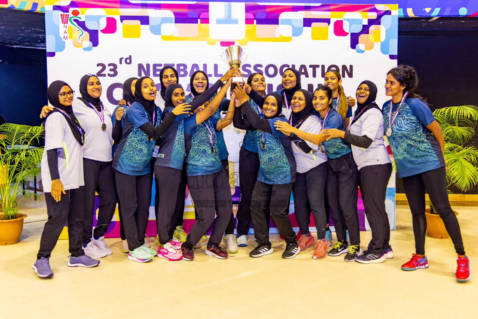 Final of 23rd Netball Association Championship was held in Social Canter at Male', Maldives on Sunday, 5th May 2024. Photos: Nausham Waheed / images.mv