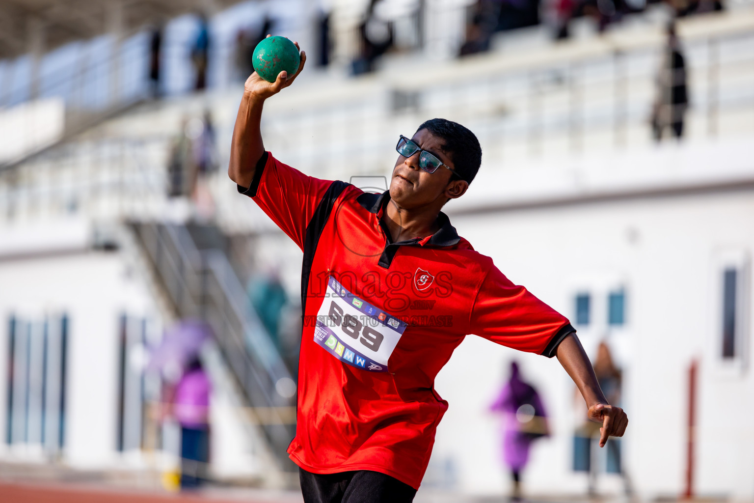 Day 5 of MWSC Interschool Athletics Championships 2024 held in Hulhumale Running Track, Hulhumale, Maldives on Wednesday, 13th November 2024. Photos by: Nausham Waheed / Images.mv