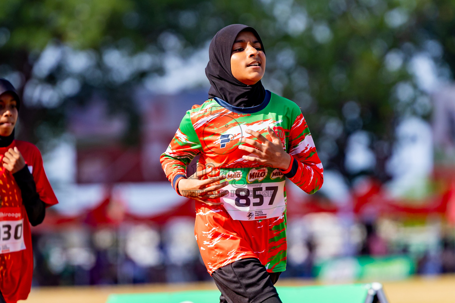 Day 3 of Inter-school Athletics Championship 2025 held in Ekuveni Synthetic Track, Male', Maldives on Wednesday, 08th October 2025. Photos by: Nausham Waheed / Images.mv