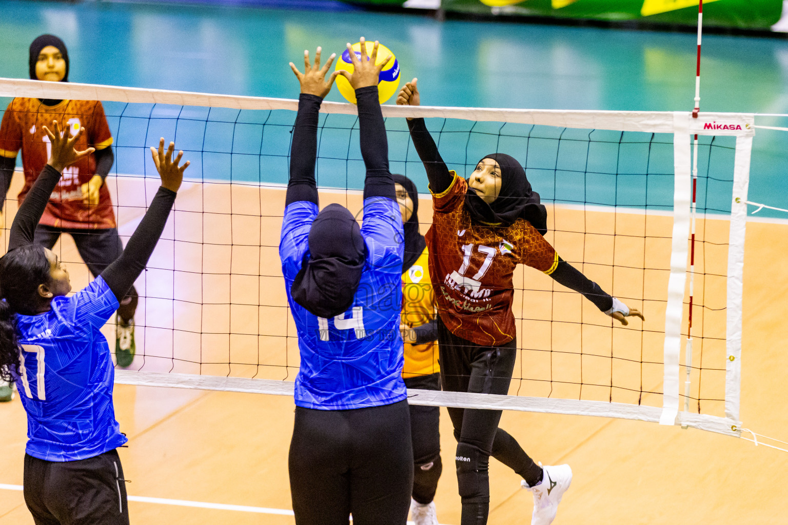 Day 1 of Women's Division of Milo VAM Cup 2024 held in Male', Maldives on Tuesday, 8th July 2024 at Social Center Indoor Hall Photos By: Nausham Waheed / images.mv