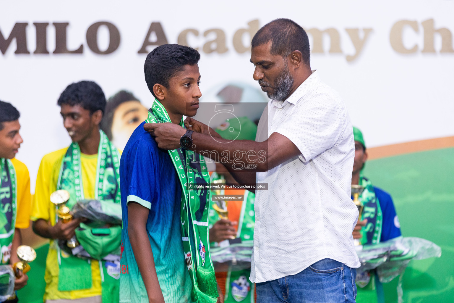 Day 2 of MILO Academy Championship 2023 (u14) was held in Henveyru Stadium Male', Maldives on 4th November 2023. Photos: Nausham Waheed / images.mv