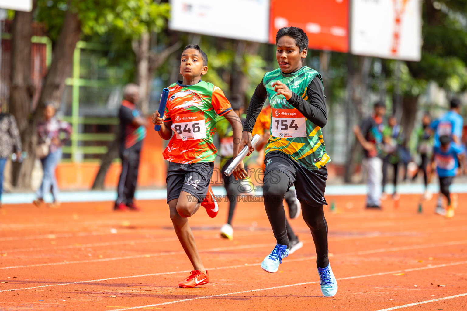Day 6 of Inter-school Athletics Championship 2025 held in Ekuveni Synthetic Track, Male', Maldives on Sunday, 12th October 2025. Photos by: Ismail Thoriq / Images.mv