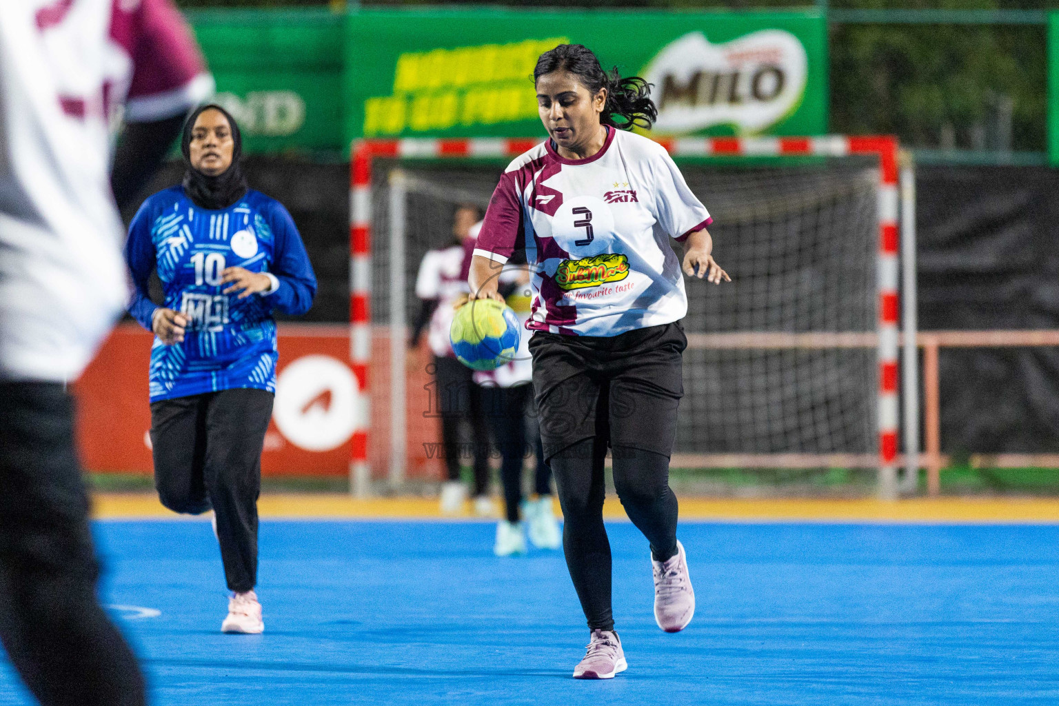 Day 14 of 10th National Handball Tournament 2023, held in Handball ground, Male', Maldives on Monday, 11th December 2023 Photos: Nausham Waheed/ Images.mv