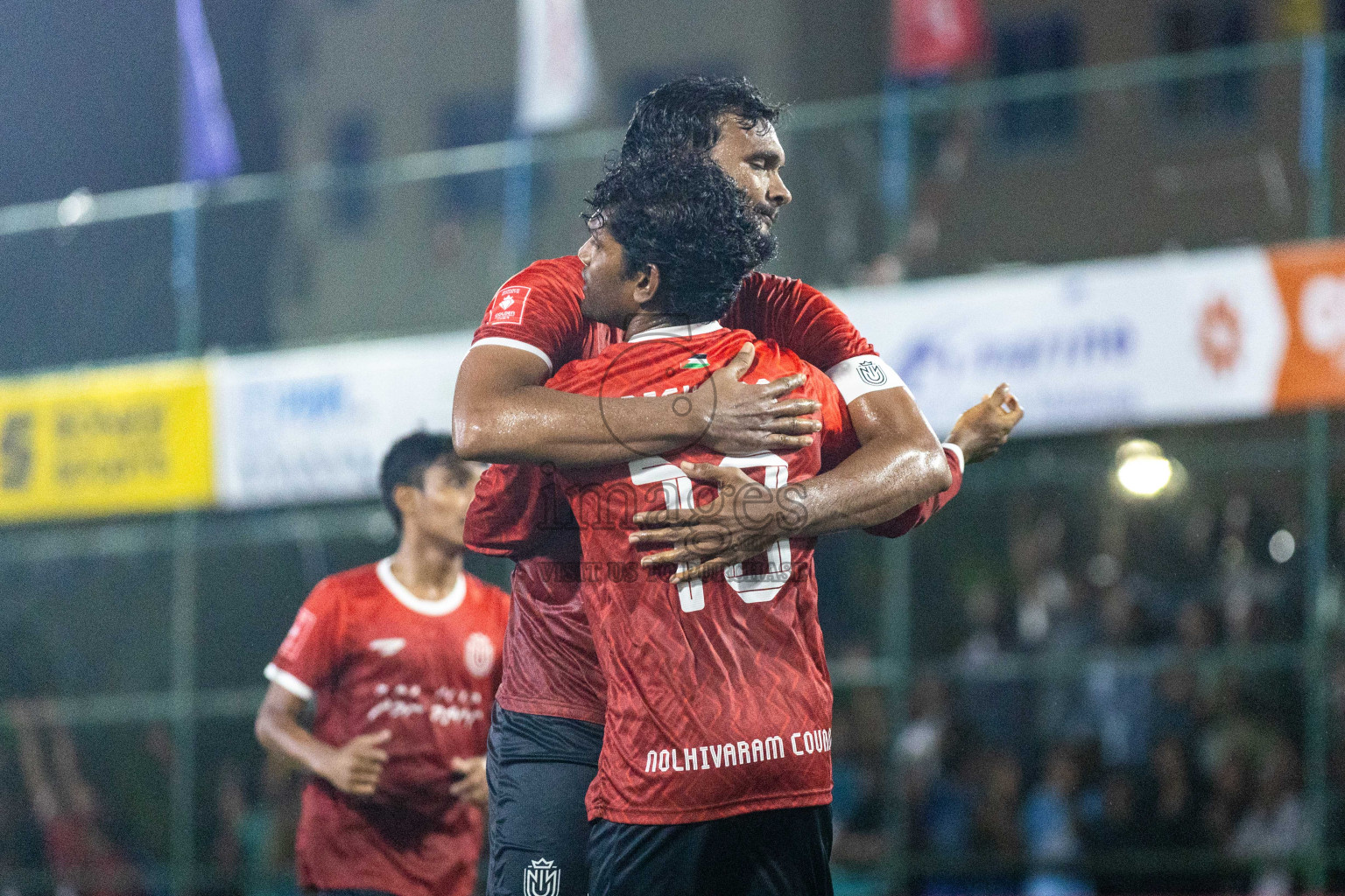 HDh Nolhivaran vs HDh Nolhivaranfaru in Day 18 of Golden Futsal Challenge 2024 was held on Thursday, 1st February 2024, in Hulhumale', Maldives Photos: Nausham Waheed, / images.mv