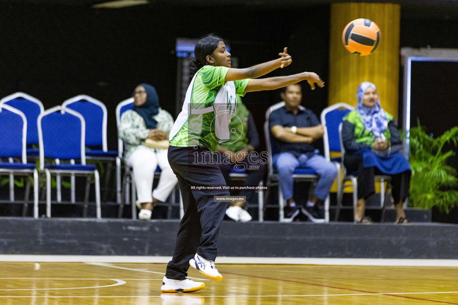 Day3 of 24th Interschool Netball Tournament 2023 was held in Social Center, Male', Maldives on 29th October 2023. Photos: Nausham Waheed, Mohamed Mahfooz Moosa / images.mv