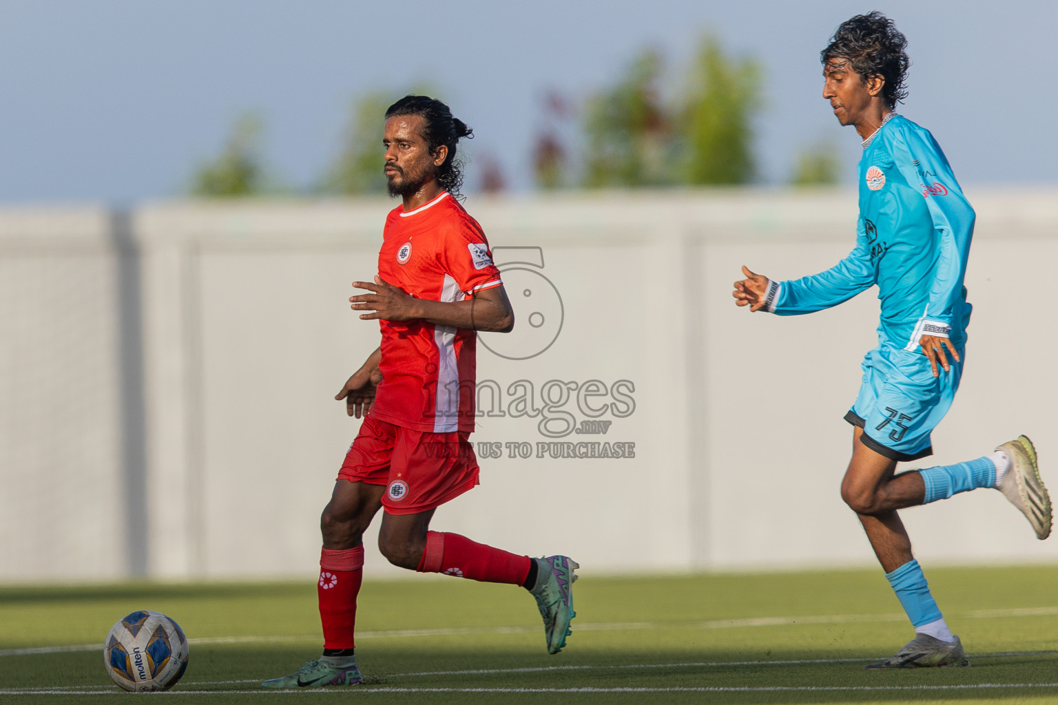 Semi Finals Match 01 Irumathi FC VS CC Sports Club in Day 7 of Eydhafushi Cup 2025 held in Eydhafushi Football Stadium at B. Eydhafushi, Maldives on Friday, 12th September 2025. Photos: Arif Rasheed / images.mv