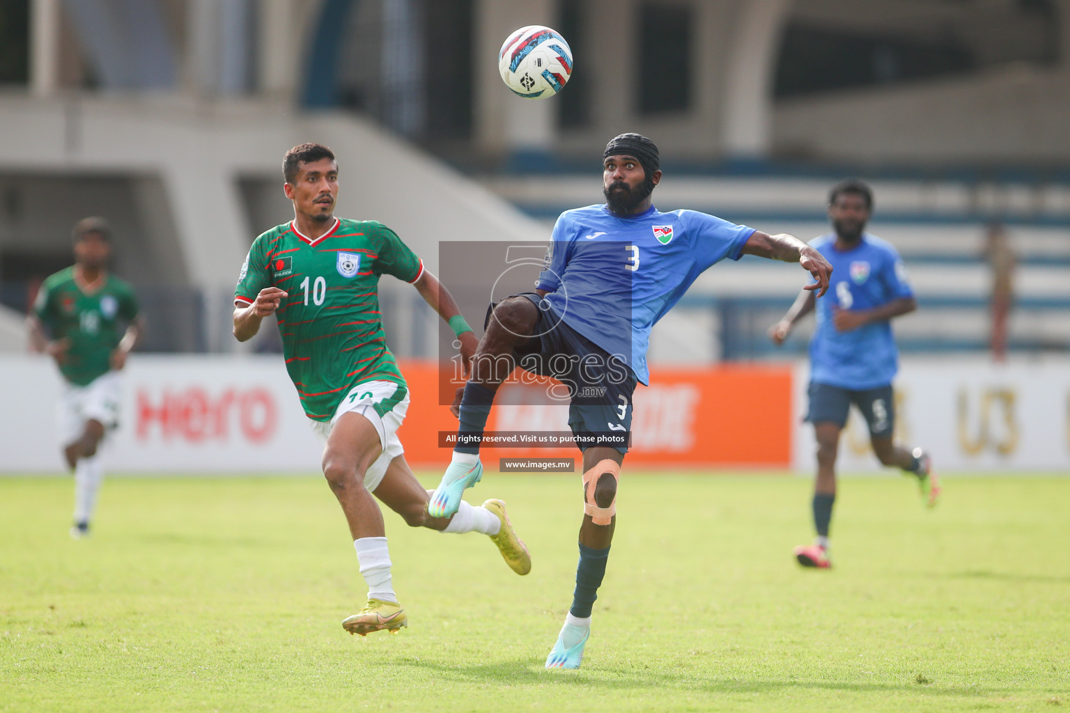 Bangladesh vs Maldives in SAFF Championship 2023 held in Sree Kanteerava Stadium, Bengaluru, India, on Saturday, 25th June 2023. Photos: Nausham Waheed, Hassan Simah / images.mv