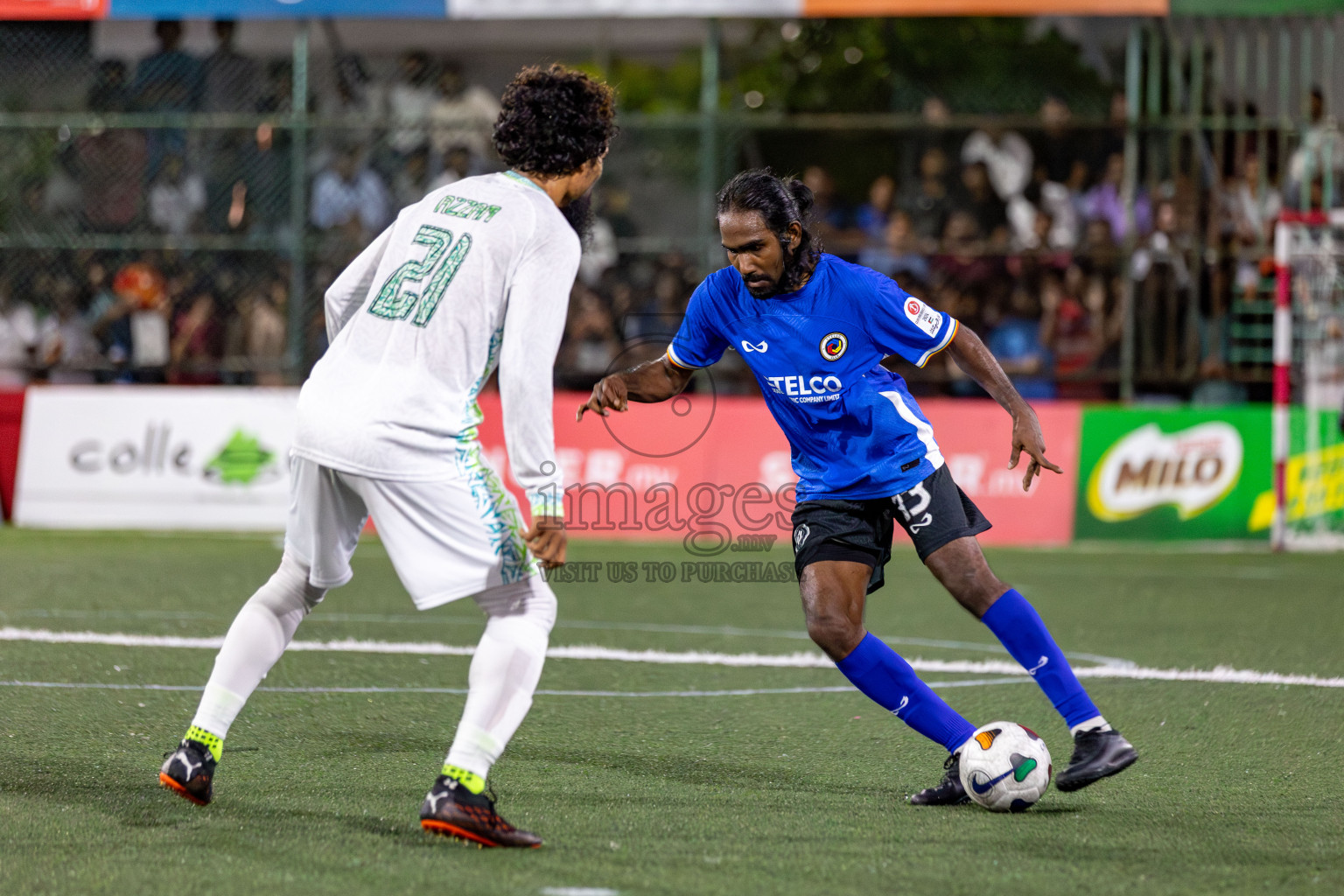 WAMCO vs STELCO RC in the Semi Finals of Club Maldives Cup 2024 held in Rehendi Futsal Ground, Hulhumale', Maldives on Monday, 14th October 2024. 
Photos: Hassan Simah / images.mv