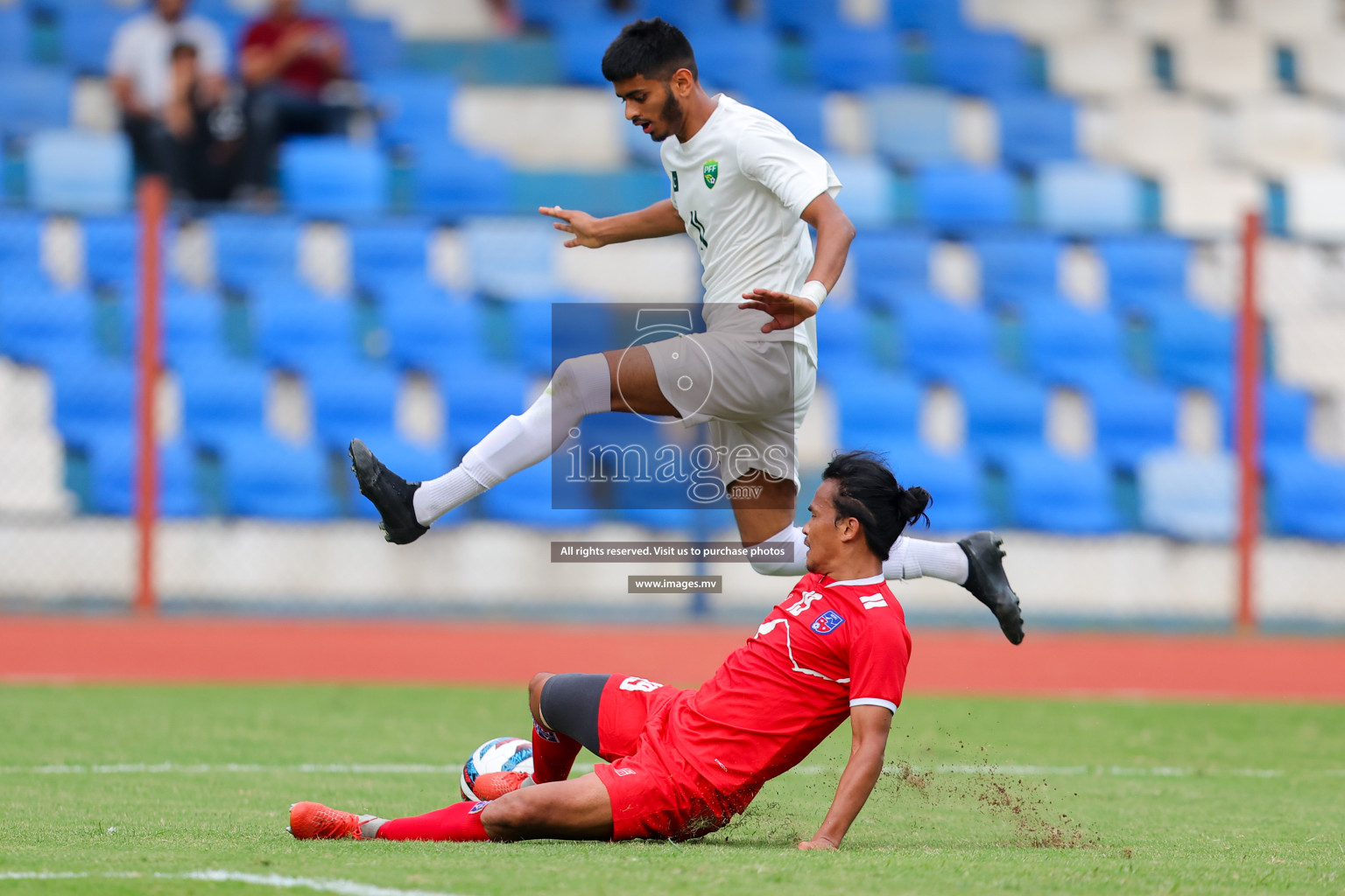 Nepal vs Pakistan in SAFF Championship 2023 held in Sree Kanteerava Stadium, Bengaluru, India, on Tuesday, 27th June 2023. Photos: Nausham Waheed, Hassan Simah / images.mv