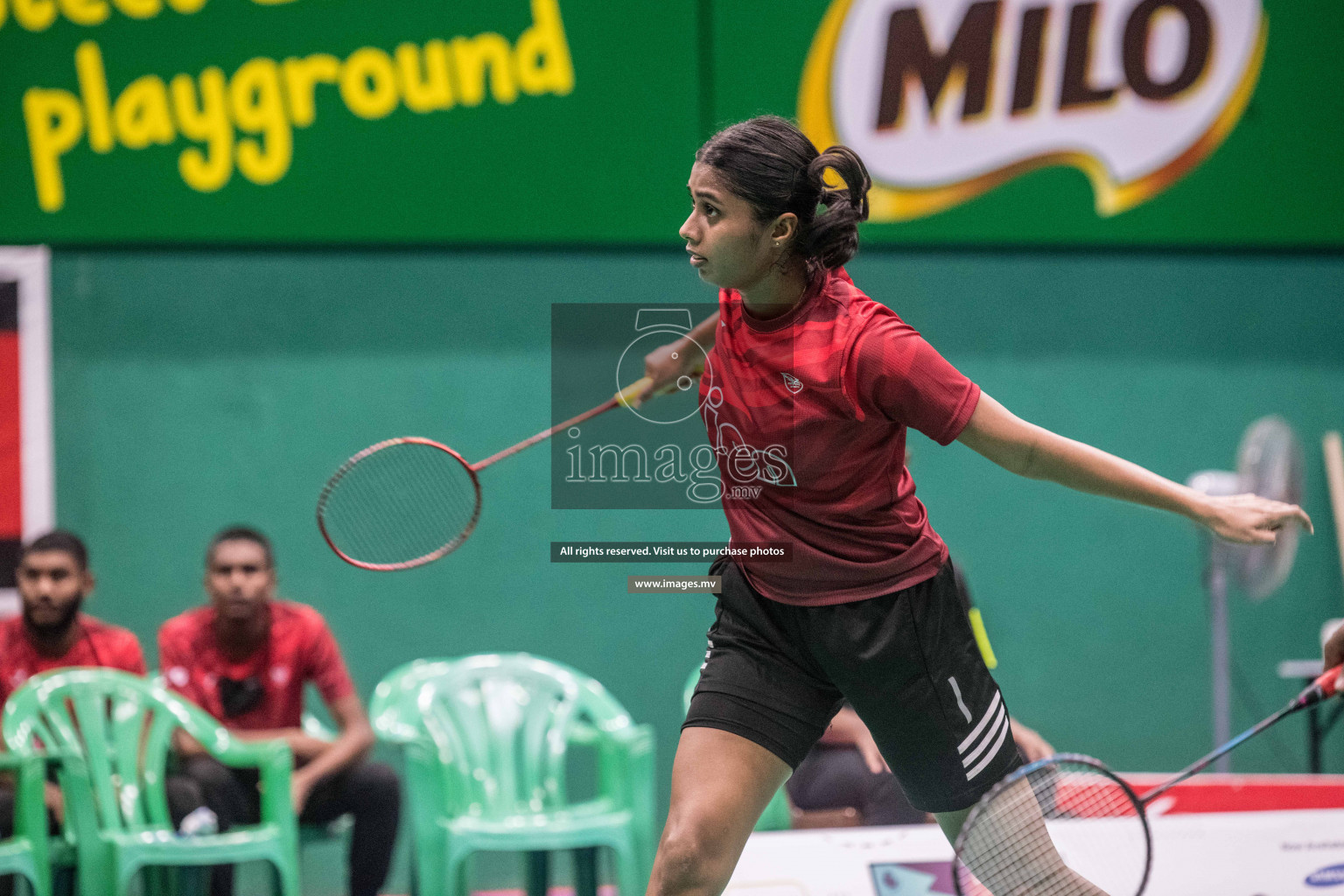 Day 2 of Badminton association mixed group championship 2021 held in Male', Maldives Photos by Nausham Waheed