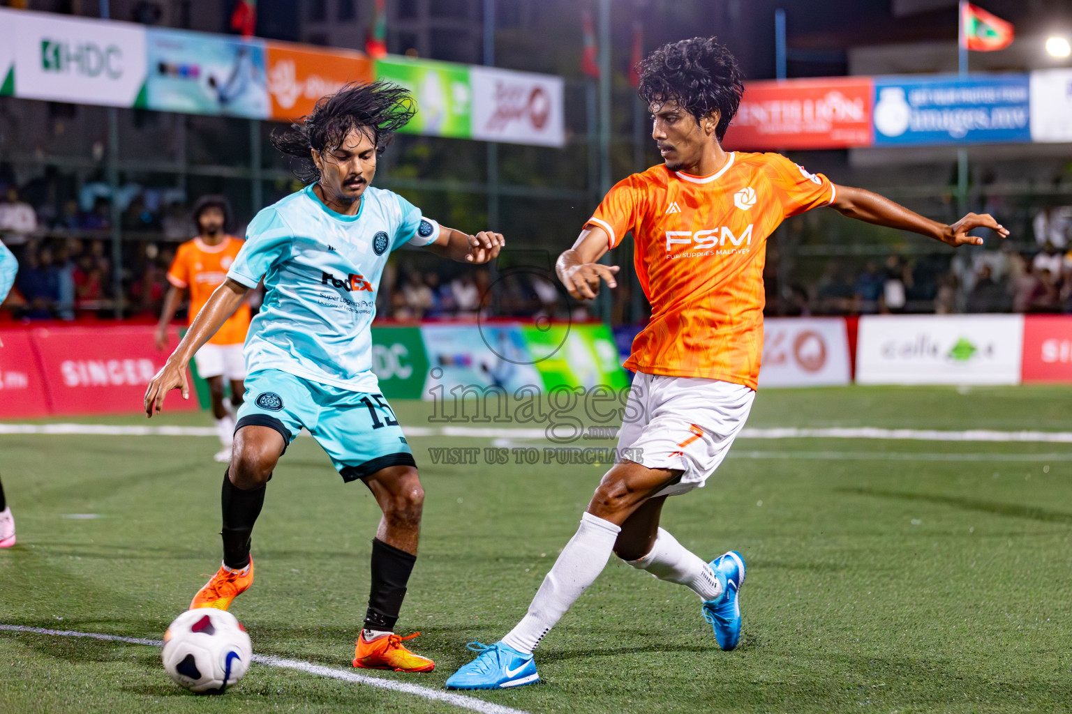 TEAM FSM vs CLUB TTS in Club Maldives Cup 2024 held in Rehendi Futsal Ground, Hulhumale', Maldives on Tuesday, 1st October 2024. Photos: Hassan Simah / images.mv