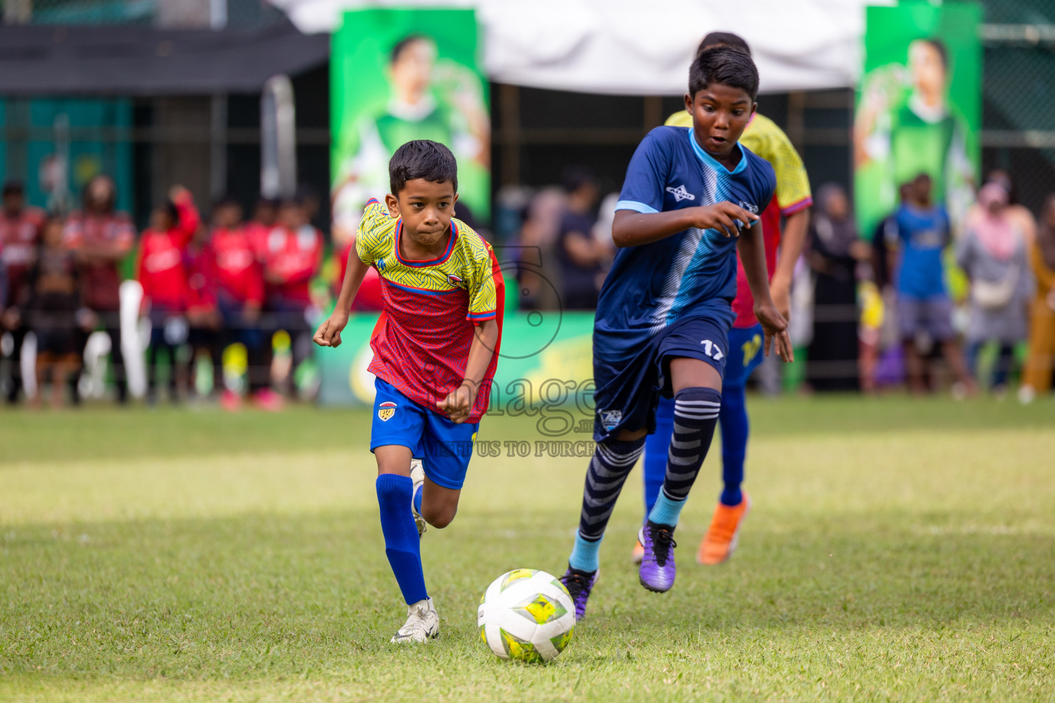 Day 2 of MILO Academy Championship 2024 - U12 was held at Henveiru Grounds in Male', Maldives on Friday, 5th July 2024.
Photos: Ismail Thoriq / images.mv