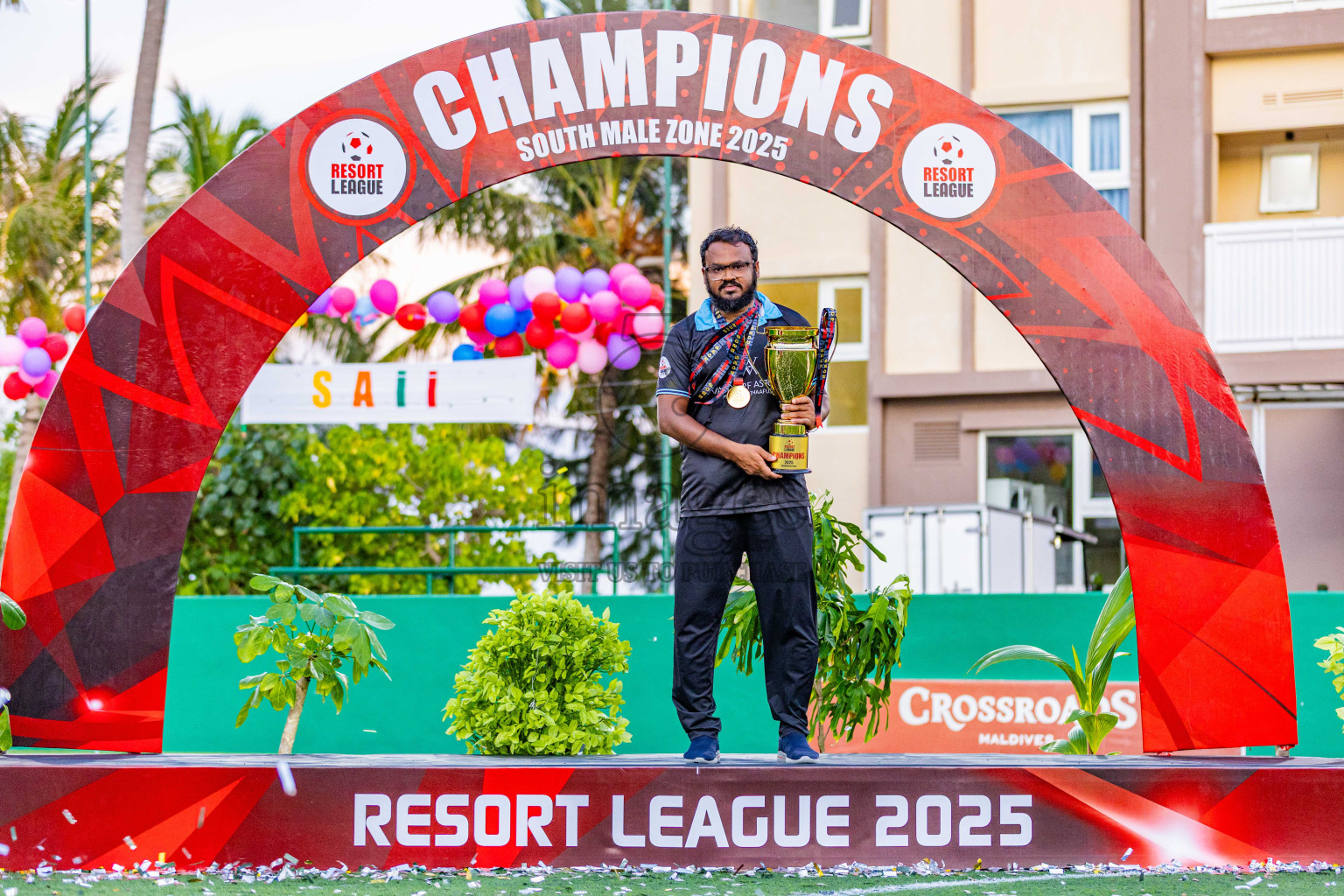 Waldorf Astoria vs SAII Lagoon in Finals of Resort League 2025 (South Male Zone) was held on Sunday, 19th October 2025 in Crossroads's Maldives, Photos: Areef Adam / images.mv