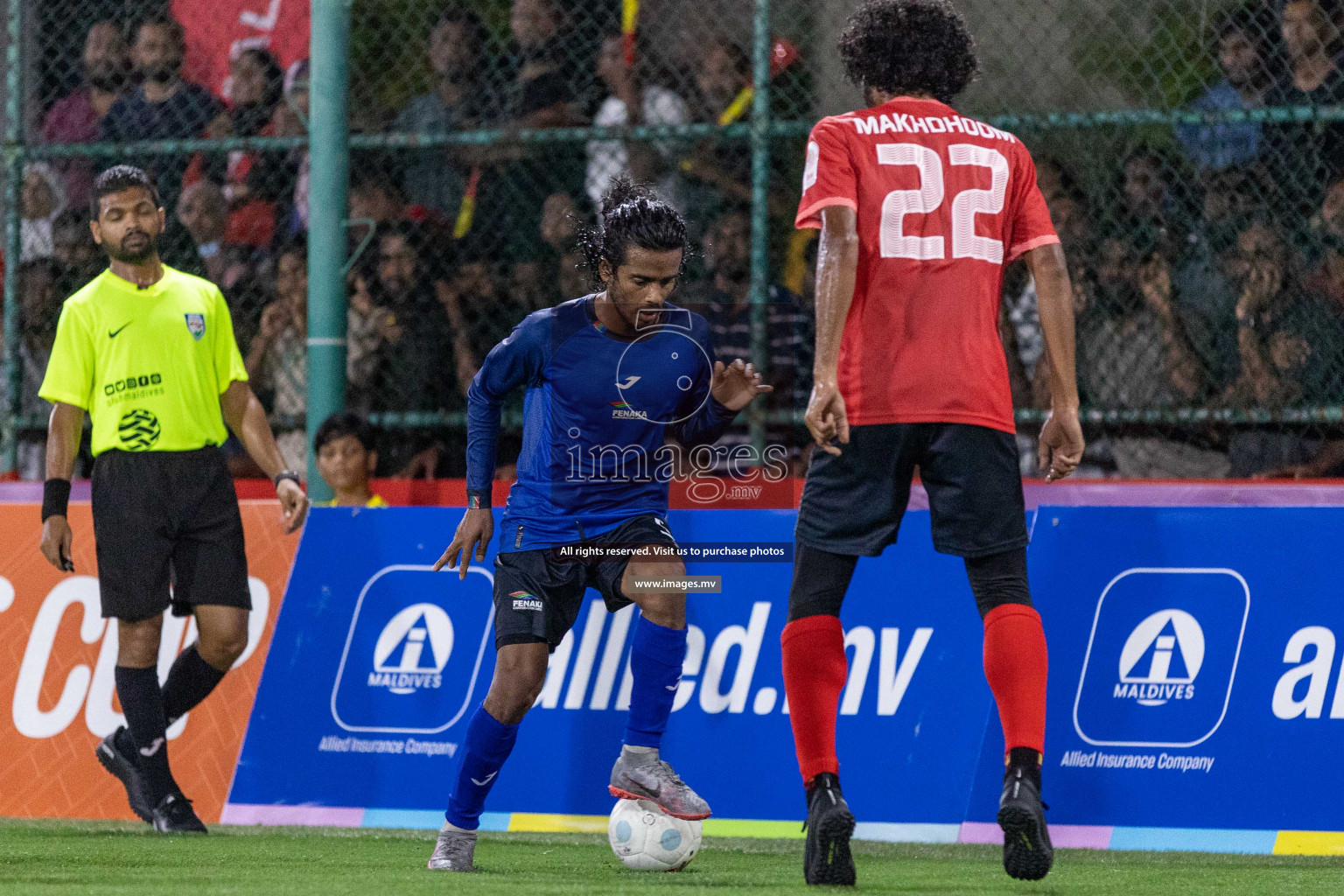 Team Fenaka vs United BML in Club Maldives Cup 2022 was held in Hulhumale', Maldives on Sunday, 9th October 2022. Photos: Ismail Thoriq / images.mv