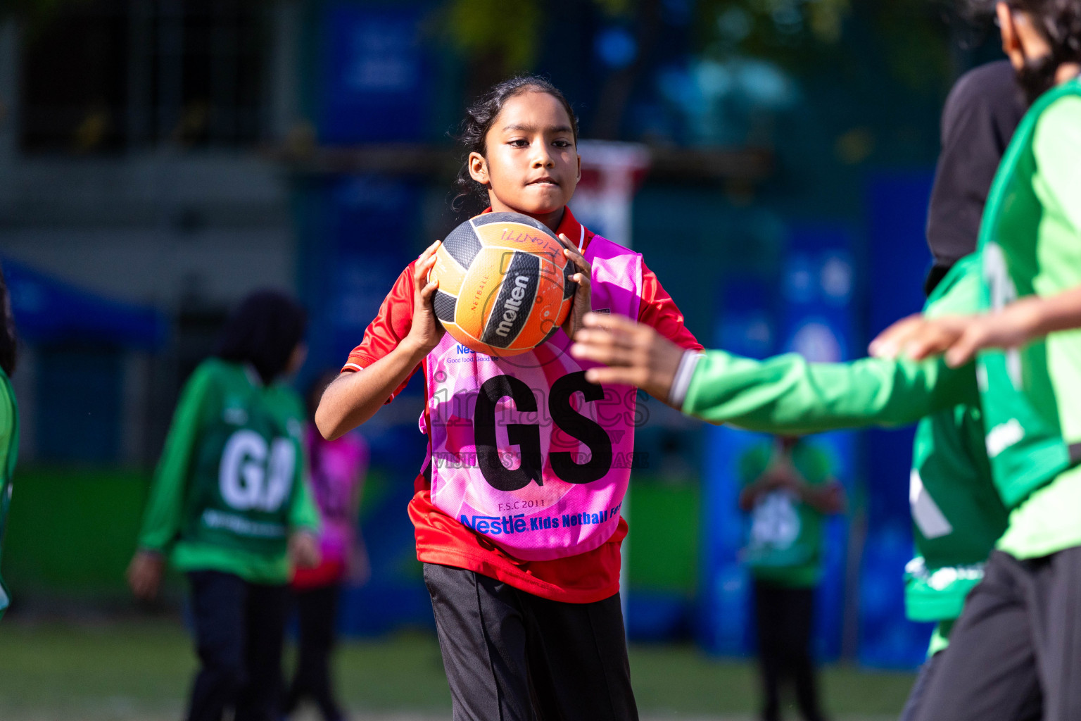 Day 3 of Nestle' Kids Netball Fiesta 2023 held in Henveyru Stadium, Male', Maldives on Saturday, 2nd December 2023. Photos by Nausham Waheed / Images.mv