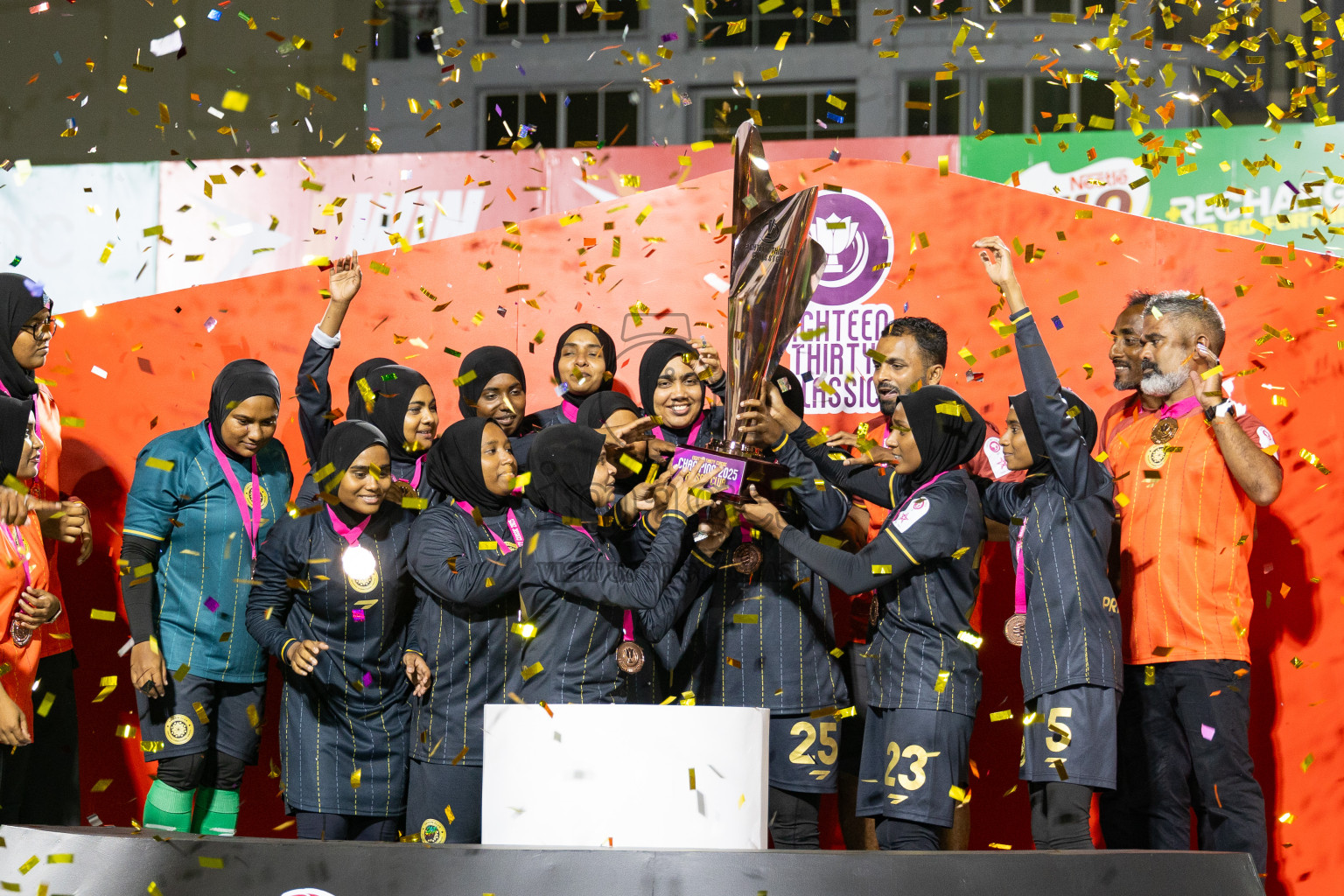 Prison Club vs Team MACL in Eighteen Thirty Classic of Club Maldives 2025 was held in Rehendhi Futsal Ground, Hulhumale', Maldives on Tuesday, 16th September 2025. Photos: Mohamed Mahfooz Moosa / images.mv