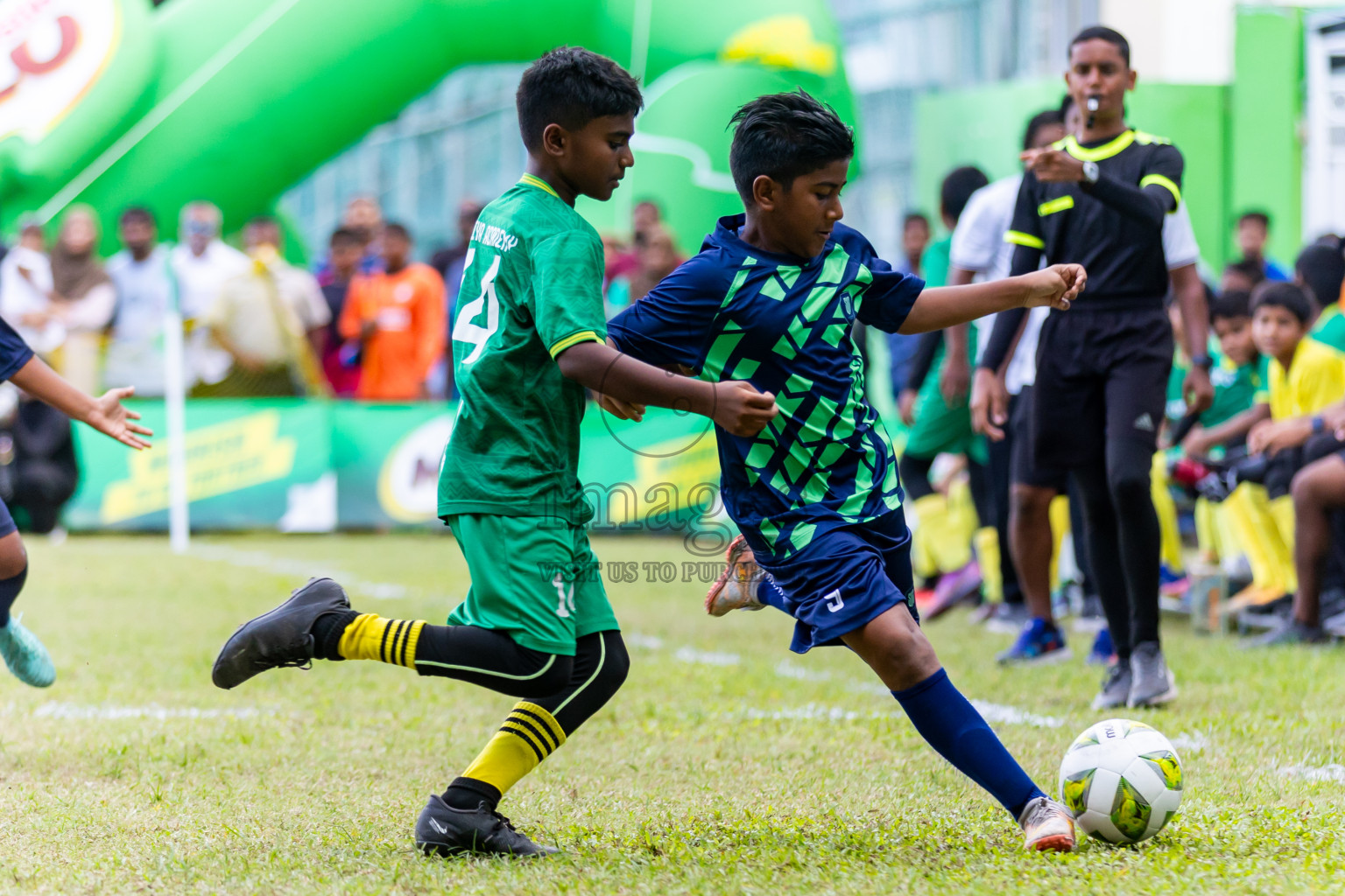 Day 4 of MILO Academy Championship 2024 - U12 was held at Henveiru Grounds in Male', Maldives on Sunday, 7th July 2024. Photos: Nausham Waheed / images.mv