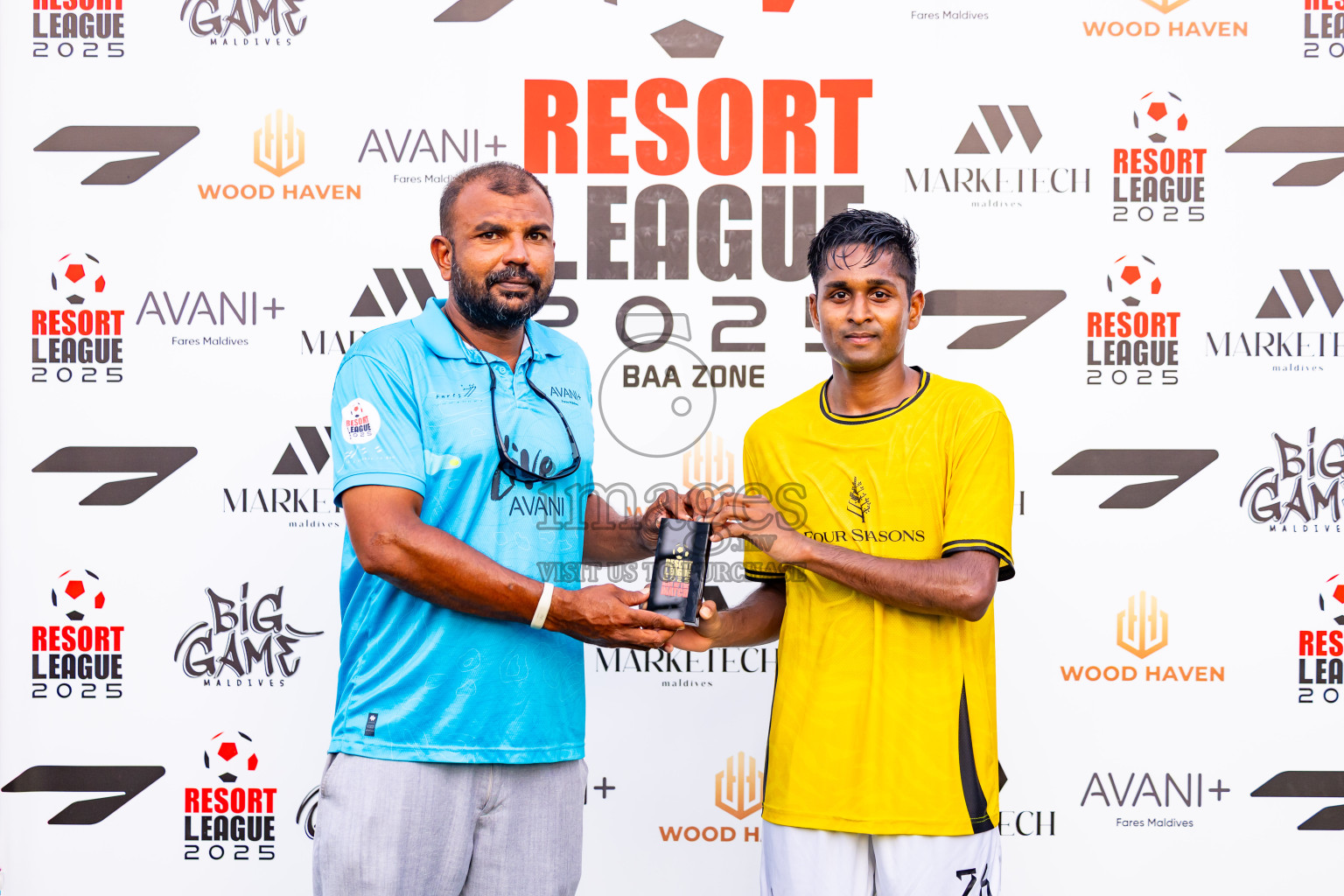 Avani vs Four Seasons in Day 4 of Resort League 2025 (Baa Zone) was held on Sunday, 13th July 2025 in Avani+ Fares Maldives Resort, Baa Atoll, Maldives. Photos: Nausham Waheed / images.mv